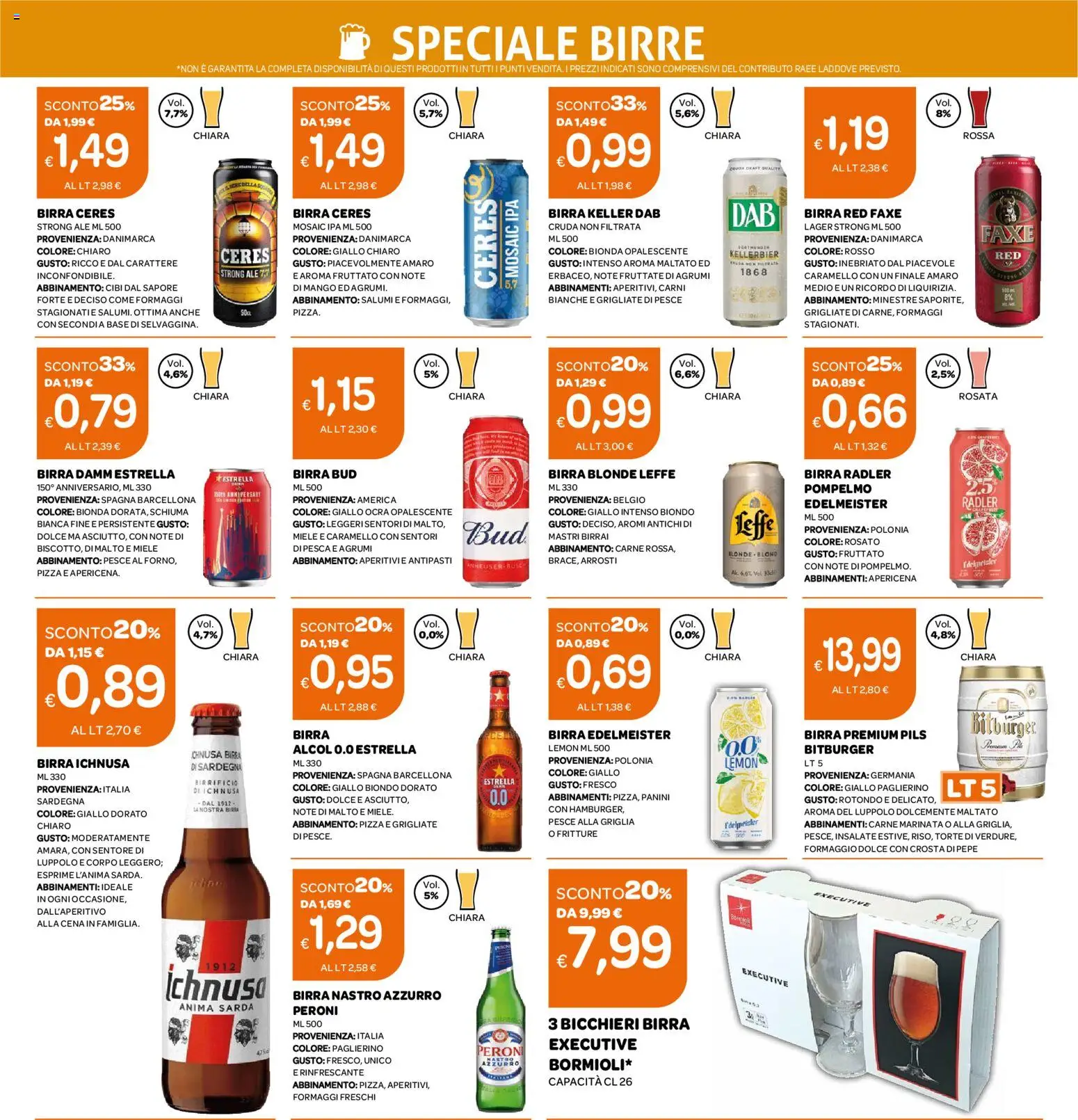 Volantino Ekom del 30/06/2026 | Pagina: 13 | Prodotti: Pizza, Birra, Mango, Pesca