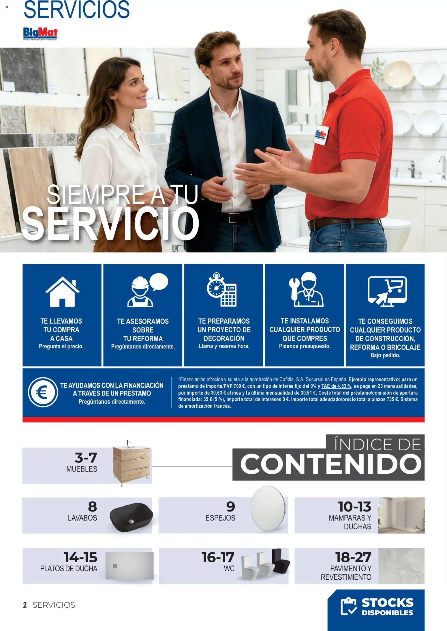 BigMat Baños y cerámica 2026 │ válido desde el 21.05.2026 | Página: 2 | Productos: Té, Muebles, Ducha