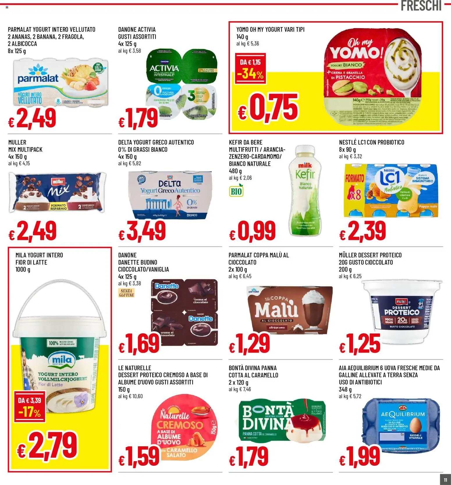 Volantino Galassia del 18/06/2026 | Pagina: 11 | Prodotti: Crema, Kiwi, Budino, Terra