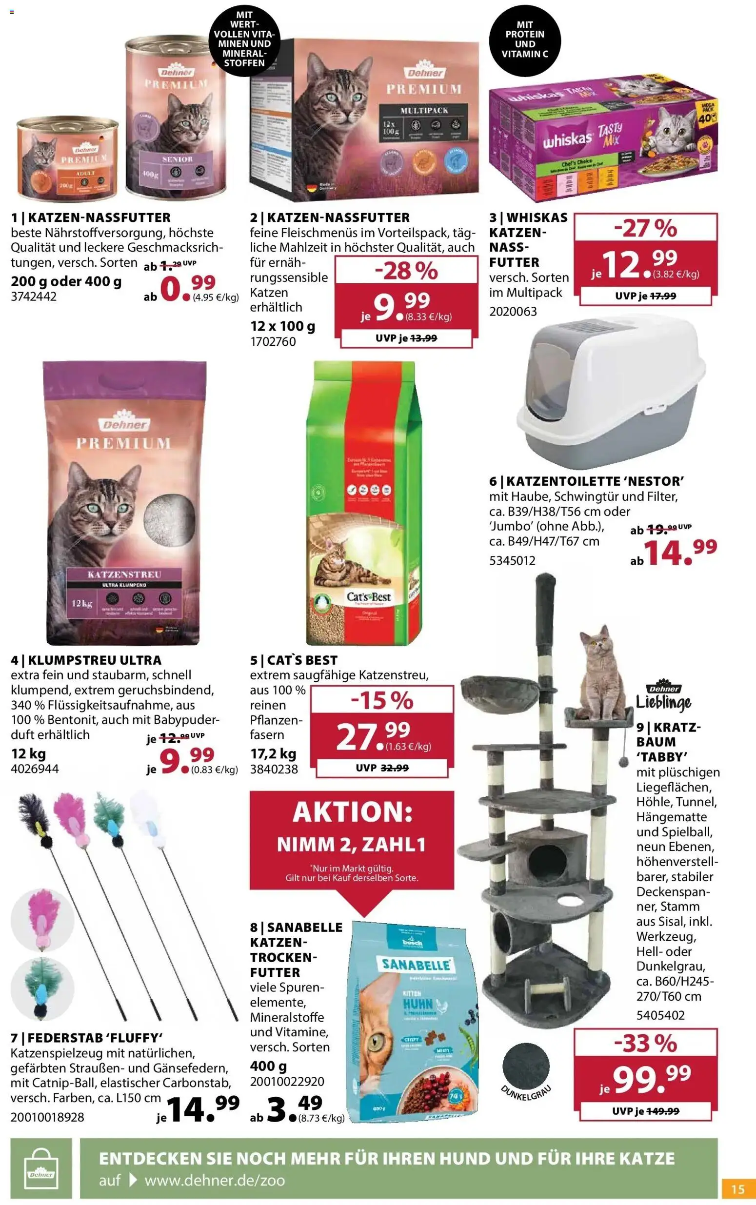 Dehner Garten & Zoo – gültig ab 19.05.2026 | Seite: 15 | Produkte: Bosch, Duft, Whiskas