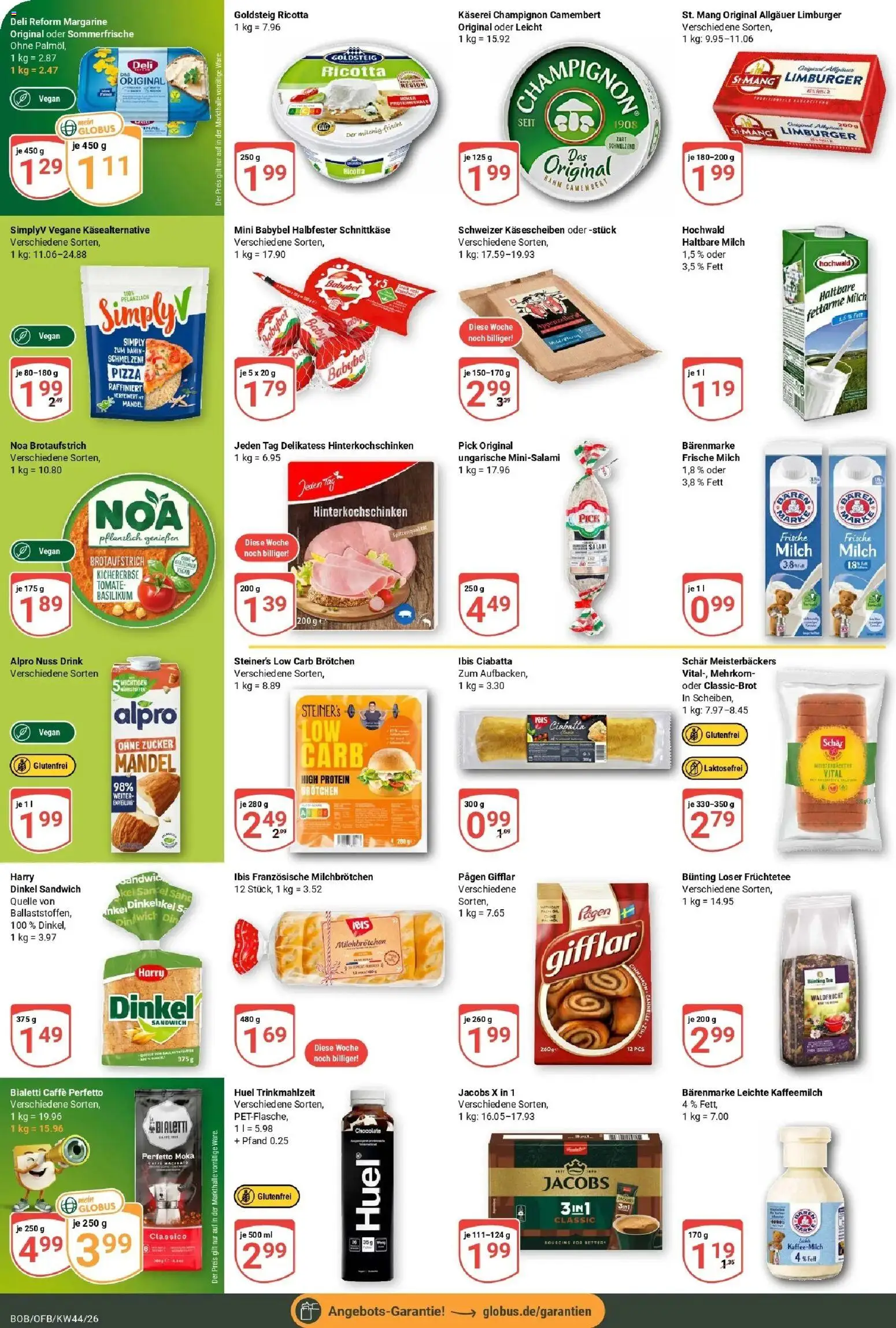 Globus Prospekt Bobenheim-Roxheim (ab 26.10.2026) » Angebote online | Seite: 12 | Produkte: Camembert, Zucker, Pizza, Tee