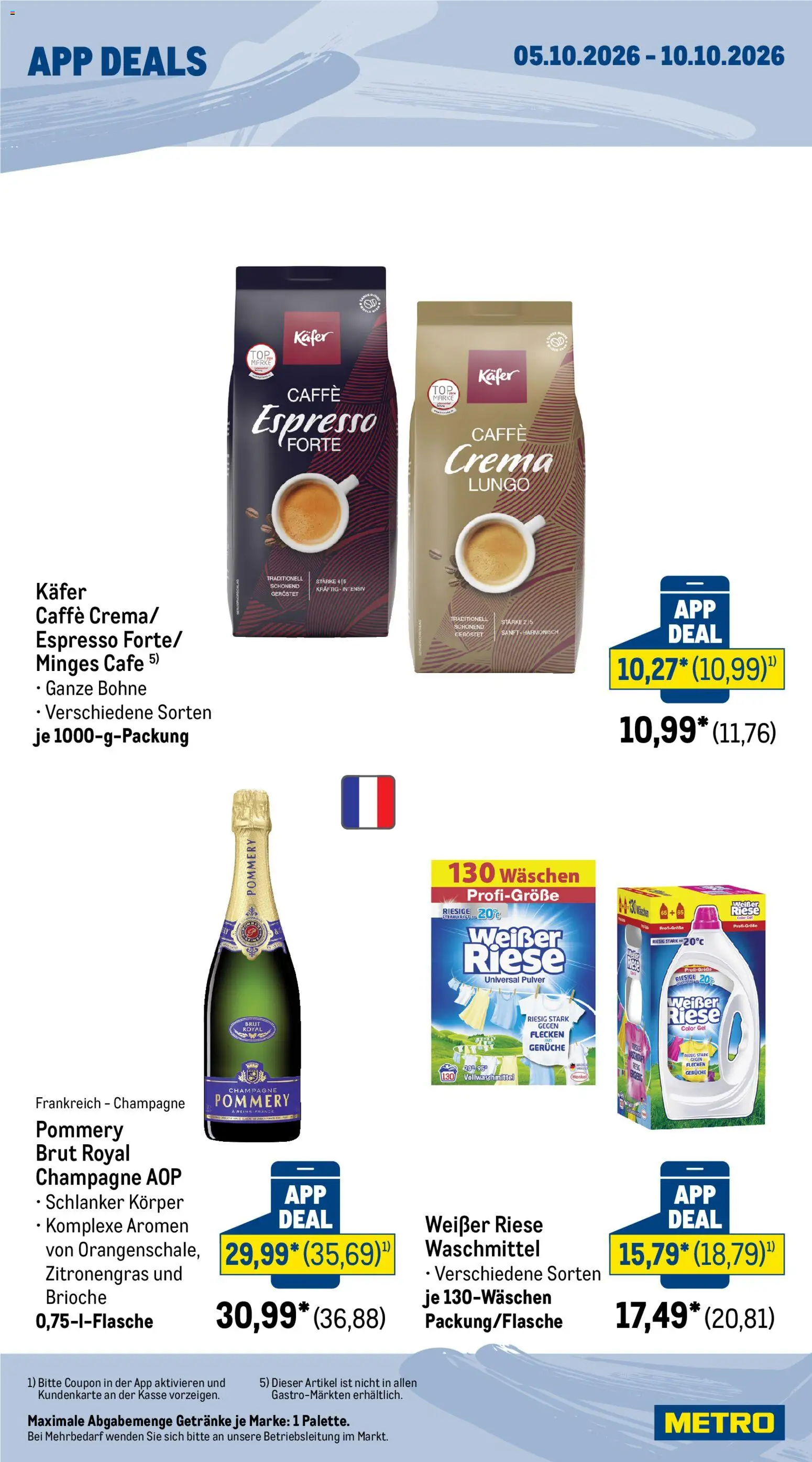 Metro App Deals – gültig ab 05.10.2026 | Seite: 2 | Produkte: Zitronengras, Waschmittel