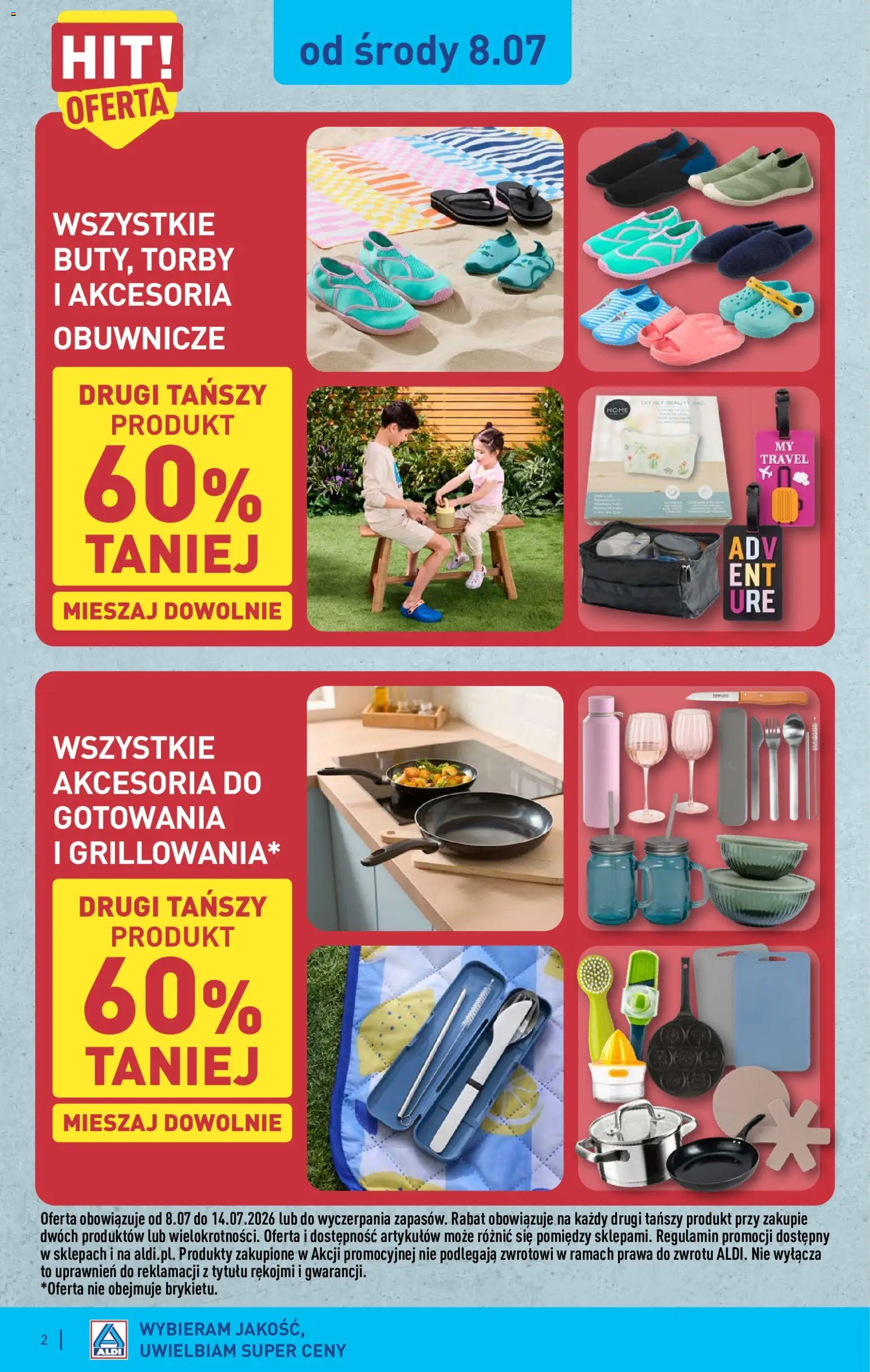Aldi gazetka - Hity od Środy i od Soboty od 08.07.2026 | Strona: 2