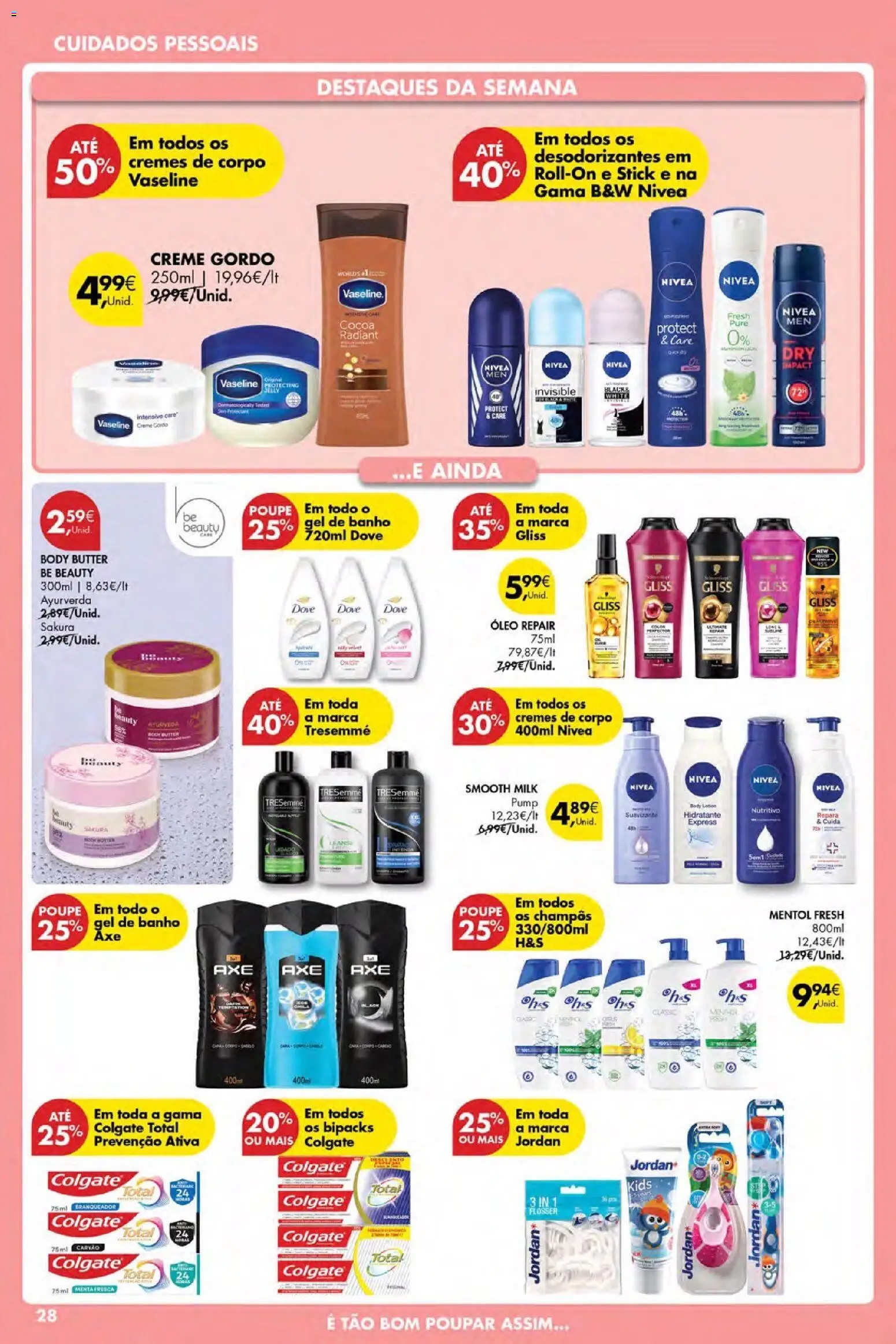 Pingo Doce Poupe Esta Semana Açores │ válido de 30.04.2026 | Página: 28 | Produtos: Shampoo, Gel de banho, Banho, Óleo