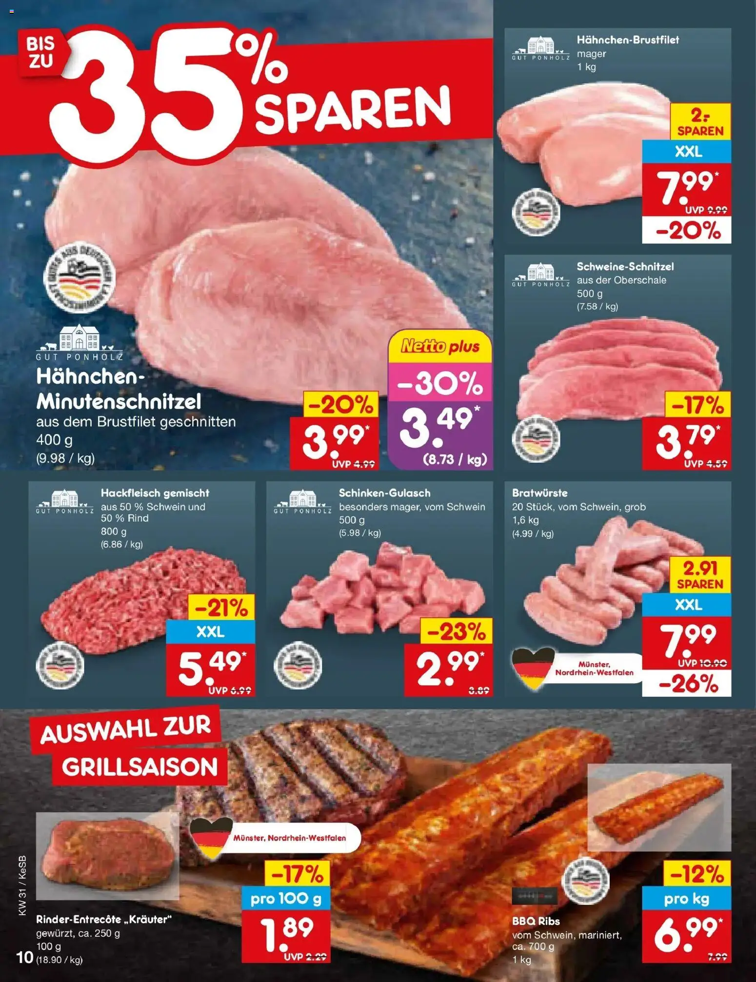 Netto Marken-Discount Prospekt Kruft – gültig ab 27.07.2026 | Seite: 16 | Produkte: Hahnchen, Hackfleisch