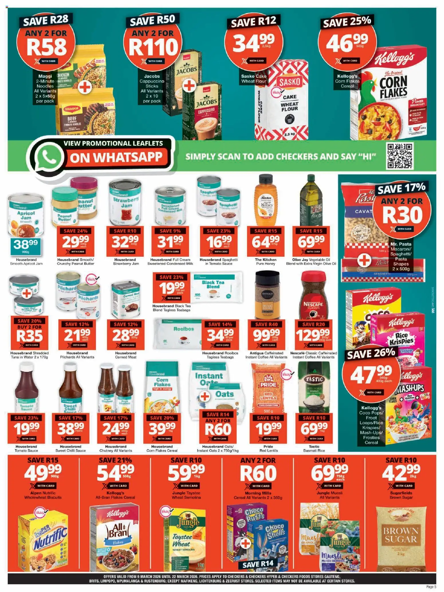 Checkers - Gauteng - March Mid-Month Promotion (09/03/2026 - 22/03/2026 ...