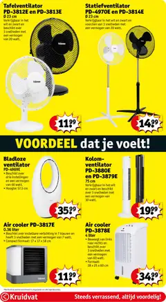 Kruidvat folder week 20 - Voorbeeld van een folder van Kruidvat, geldig van 12.05.2026 | Pagina: 71 | Producten: Ventilator, Verlichting