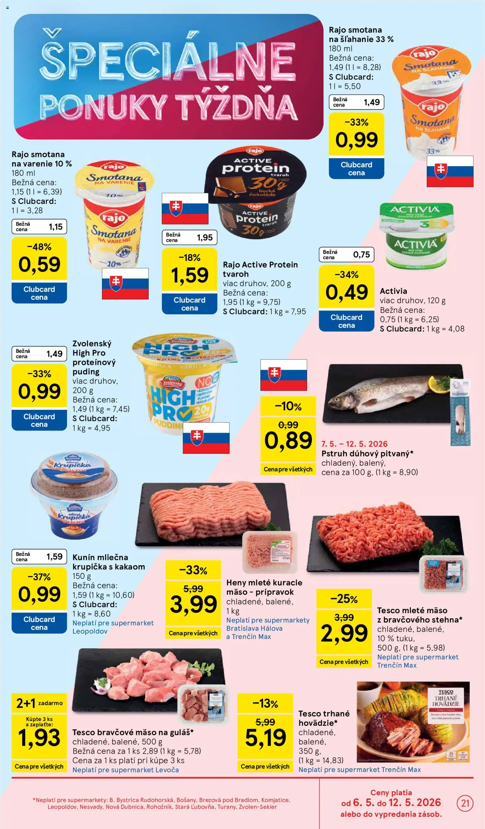 Nové Tesco akcie – leták je platný od 06.05.2026 | Strana: 21