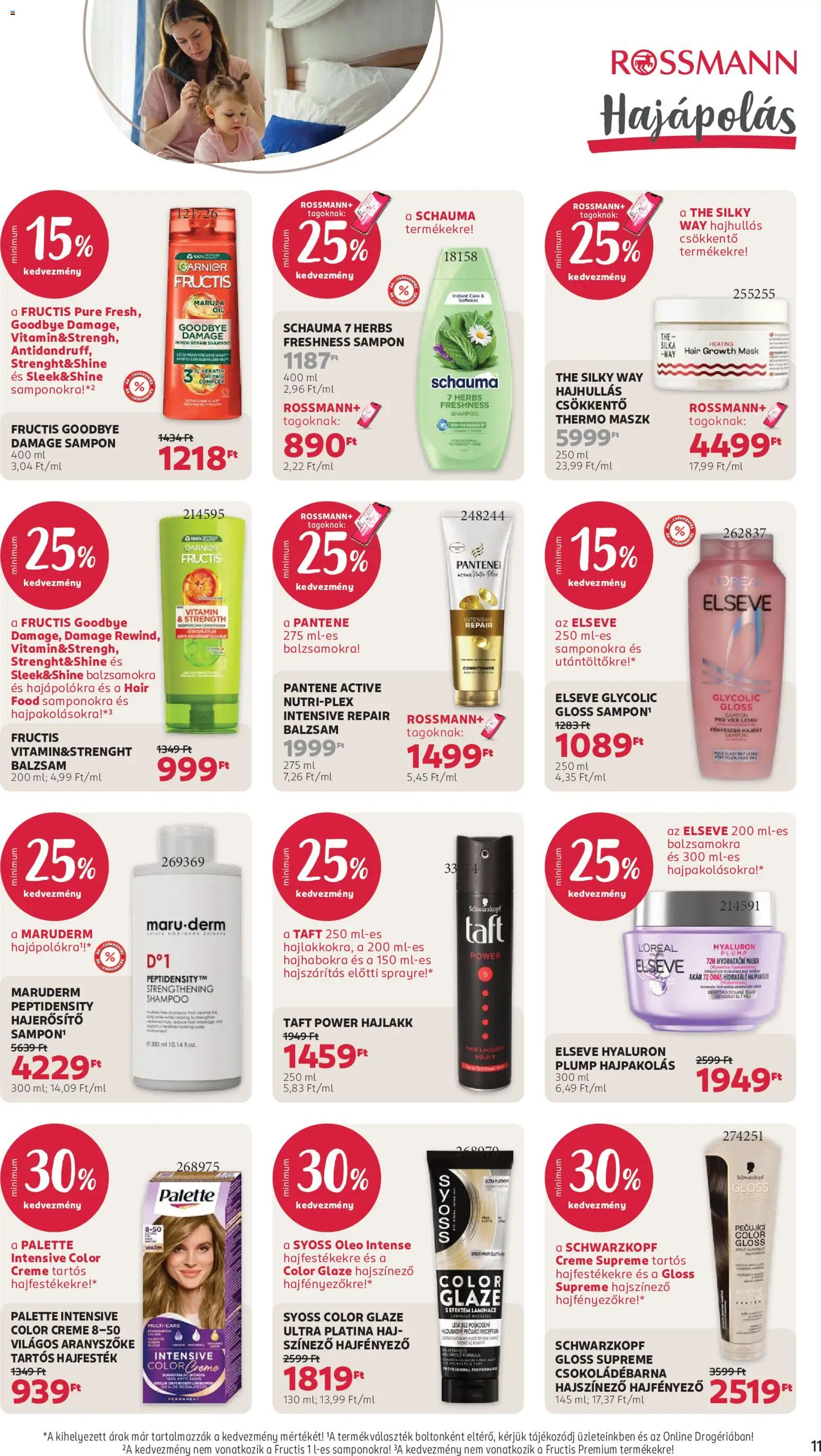 Rossmann akciós ujság - amely érvényes a következő dátumtól: 2026.10.19. | Oldal: 13 | Termékek: Hajszínező, Syoss, Taft, Maszk