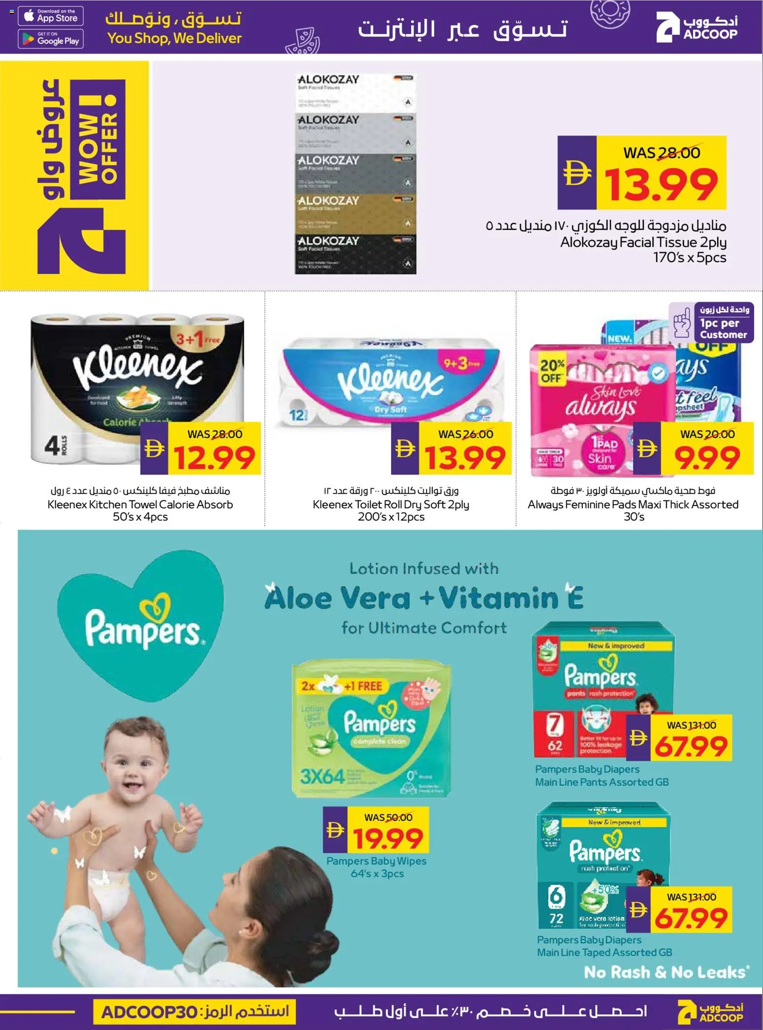 {H1} | Page: 13 | Products: Pads, Toilet, Lotion, Towel