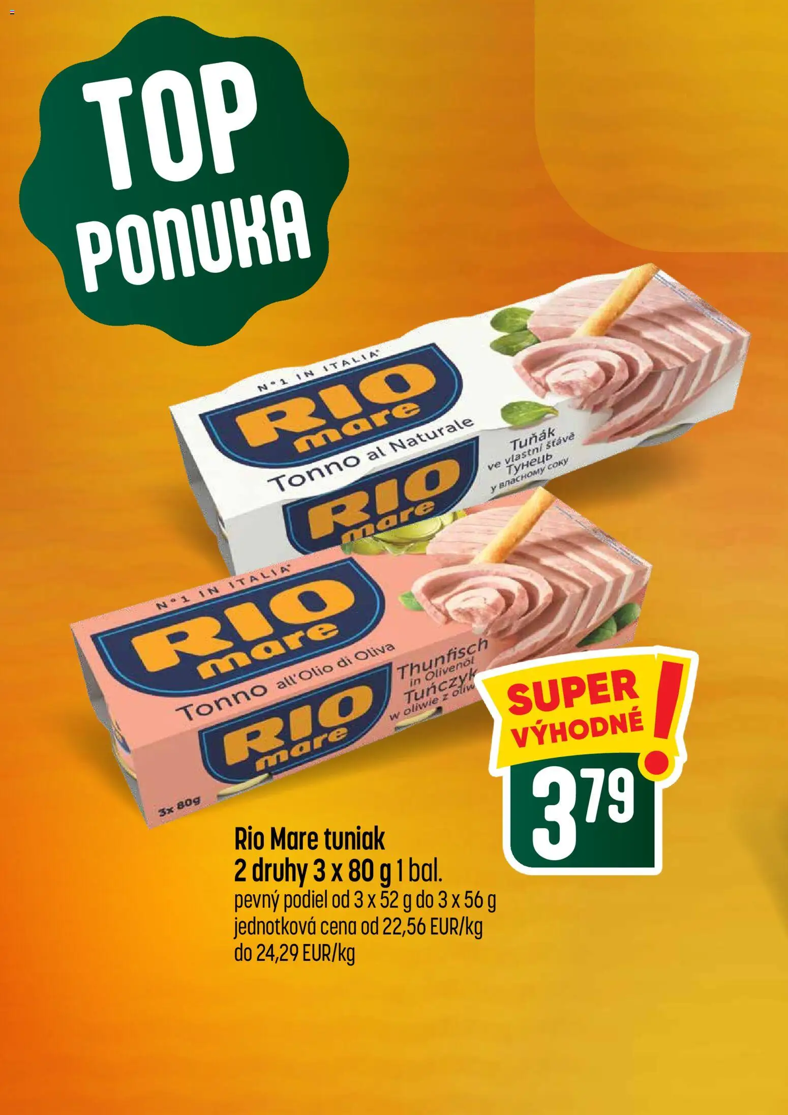 Nové COOP Jednota akcie – leták je platný od 18.06.2026 | Strana: 6 | Produkty: Tuniak, Rio Mare