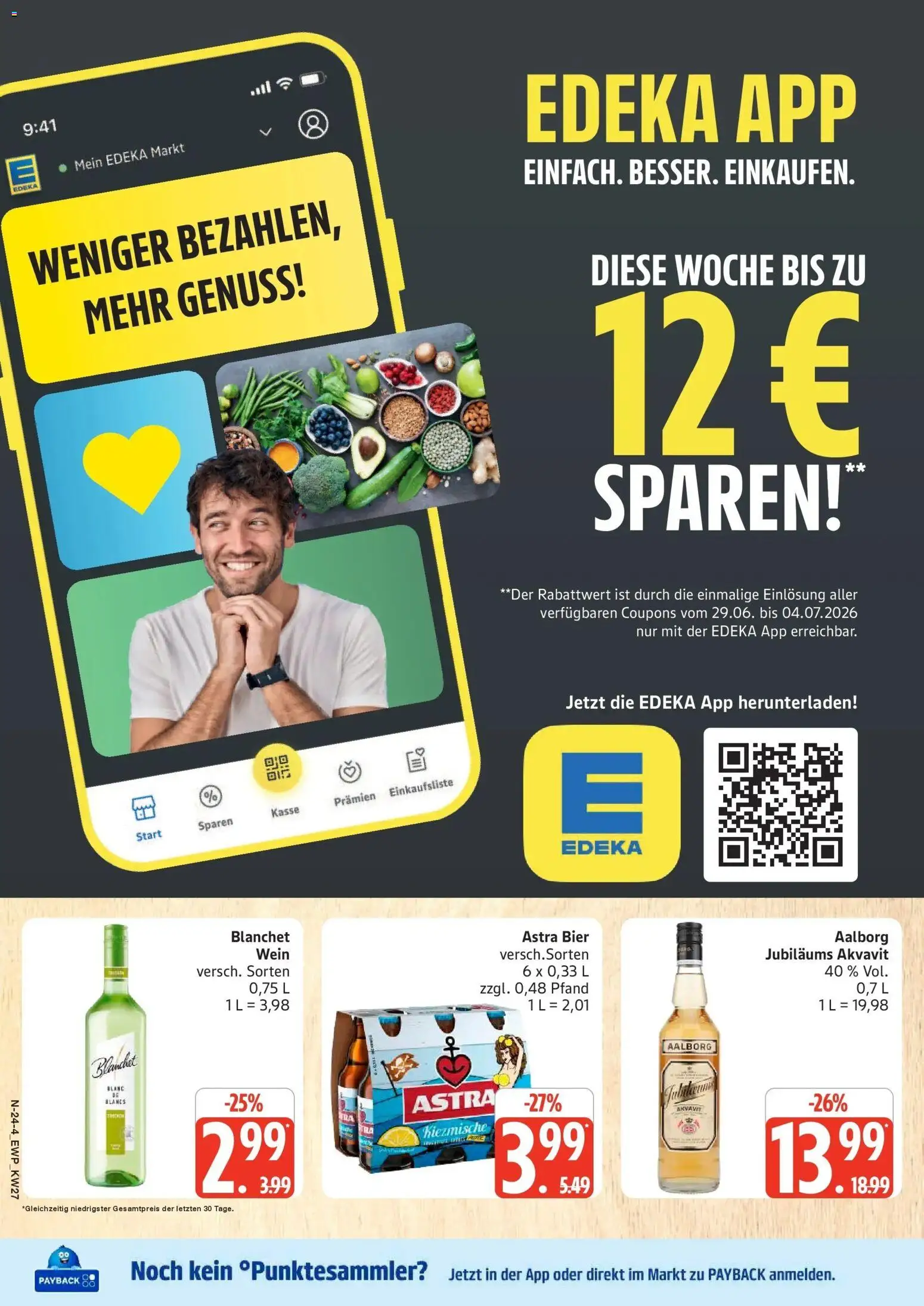 Edeka - EDEKA: Wochenangebote – gültig ab 28.06.2026 | Seite: 24 | Produkte: Bier, Astra, Wein