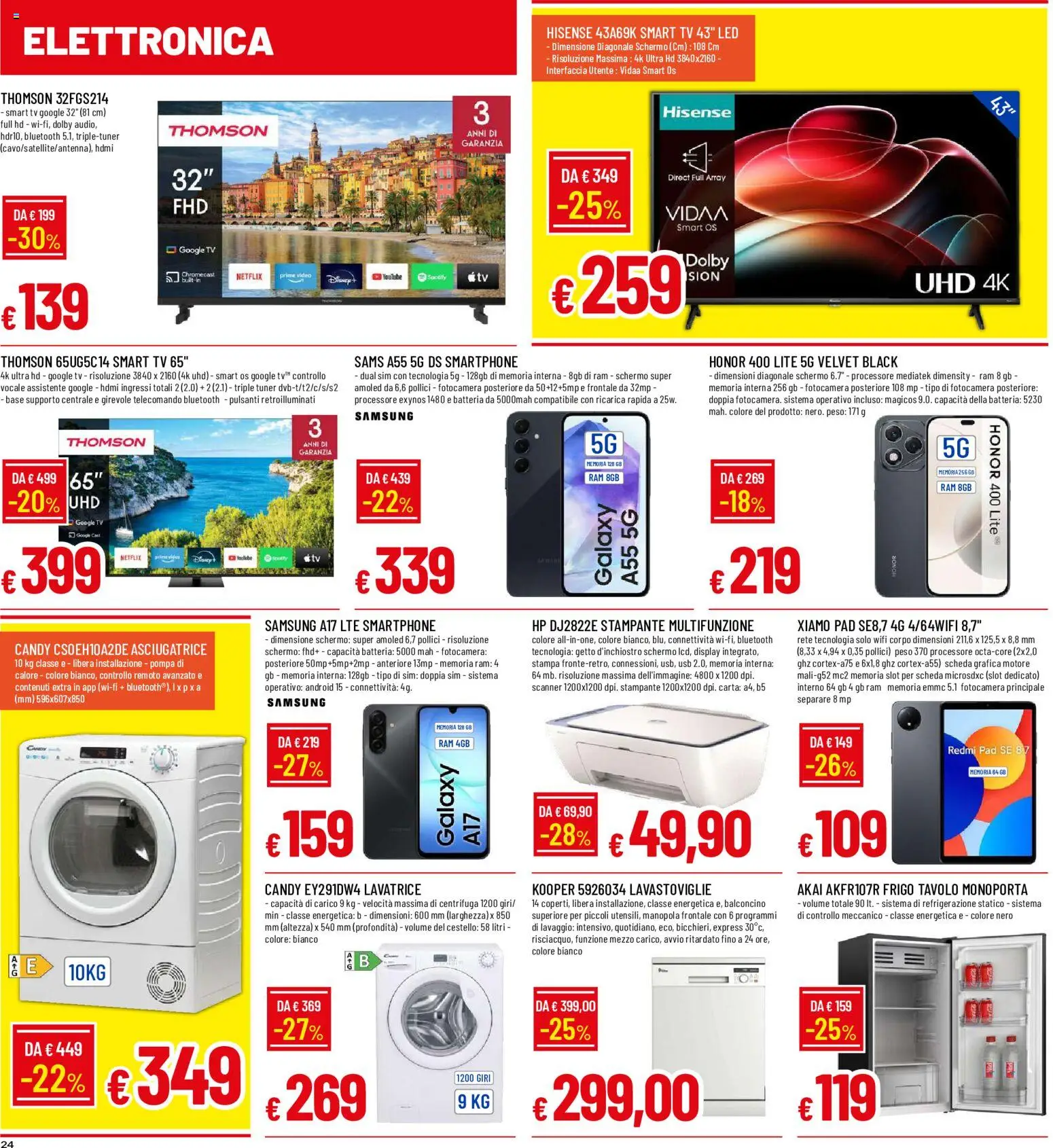 Volantino Galassia del 02/11/2026 | Pagina: 24 | Prodotti: smart TV, Video, Fotocamera, Stampa