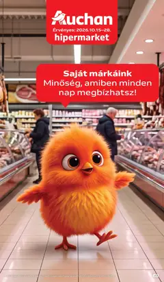 Auchan Saját Márkás ajánlatok - amely érvényes a következő dátumtól: 2026.10.15.