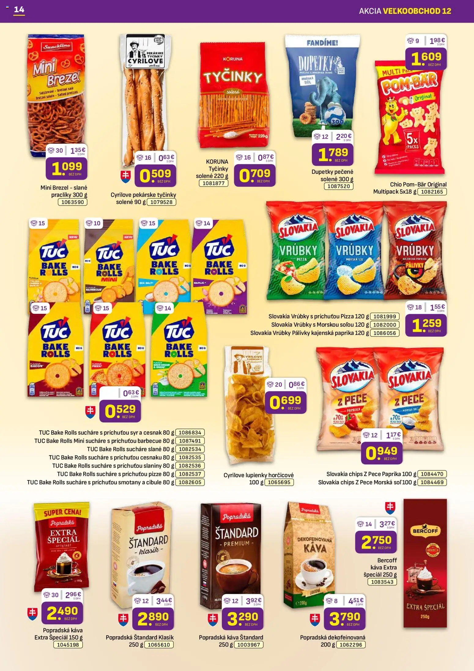 Nové Libex akcie – leták je platný od 15.06.2026 | Strana: 14 | Produkty: Paprika, Syr, Popradská káva, Soľ