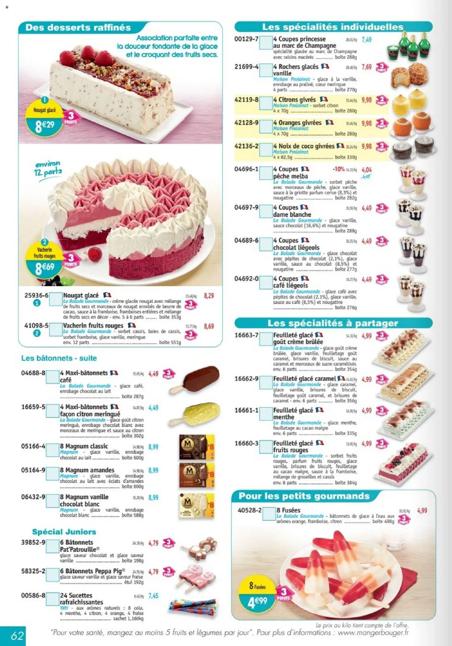 {H1} | Page: 62 | Produits: Cassis, Noix de coco, Champagne, Fruits secs