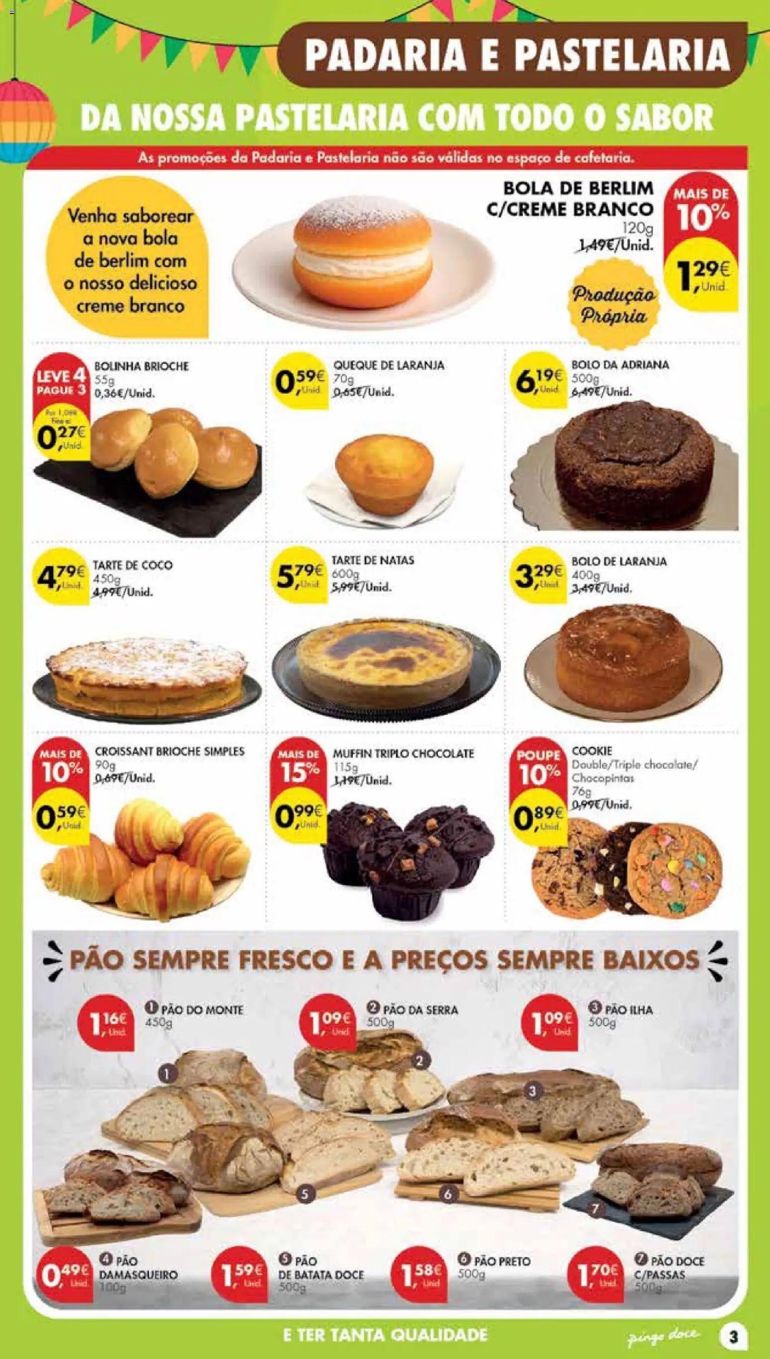 Pingo Doce Poupe Esta Semana Madeira │ válido de 09.06.2026 | Página: 3 | Produtos: Padaria, Pão, Chocolate, Creme
