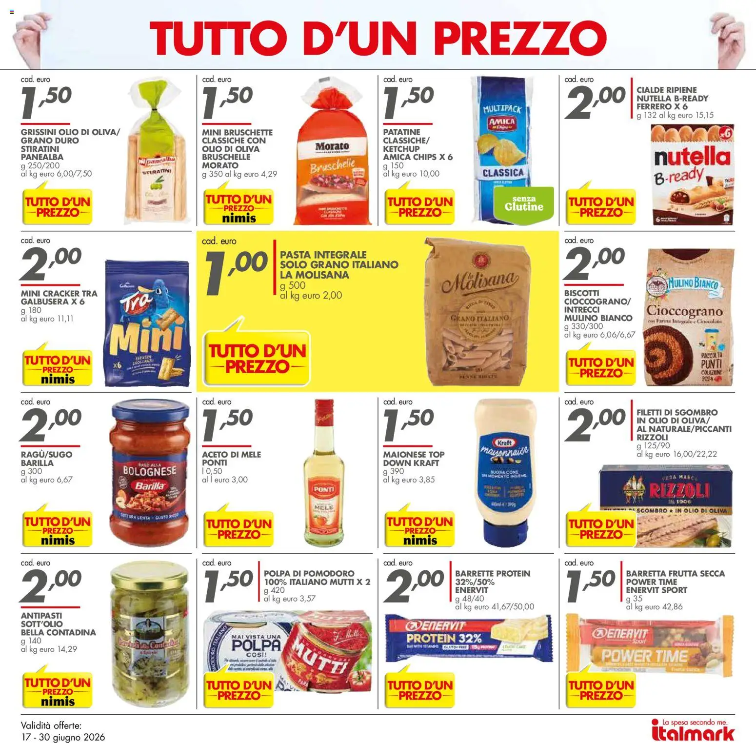 Volantino Italmark del 17.06.2026 | Pagina: 5 | Prodotti: Mele, Biscotti, Farina, Sgombro