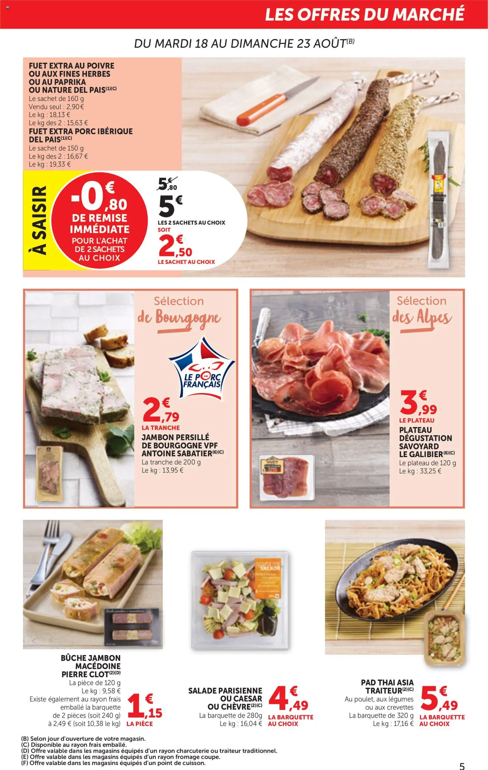 {H1} | Page: 5 | Produits: Charcuterie, Poivre, Fuet extra, Porc