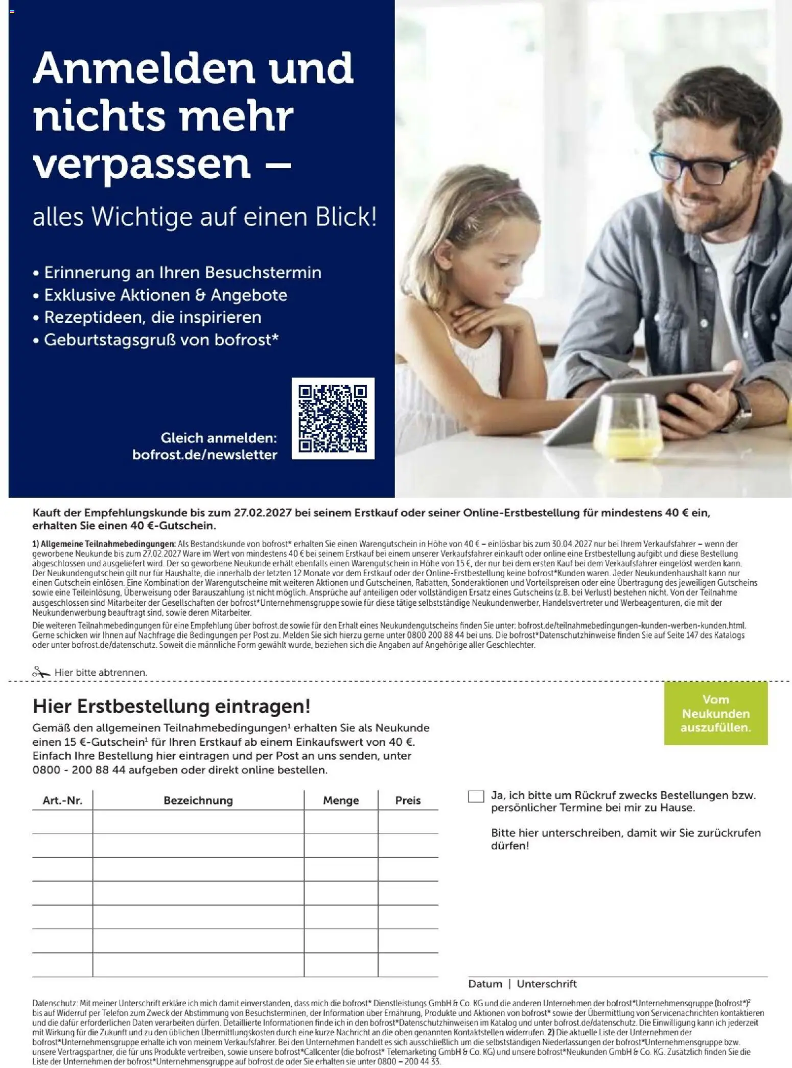 Bofrost Katalog – gültig ab 07.09.2026 | Seite: 148 | Produkte: Telefon, Nachricht