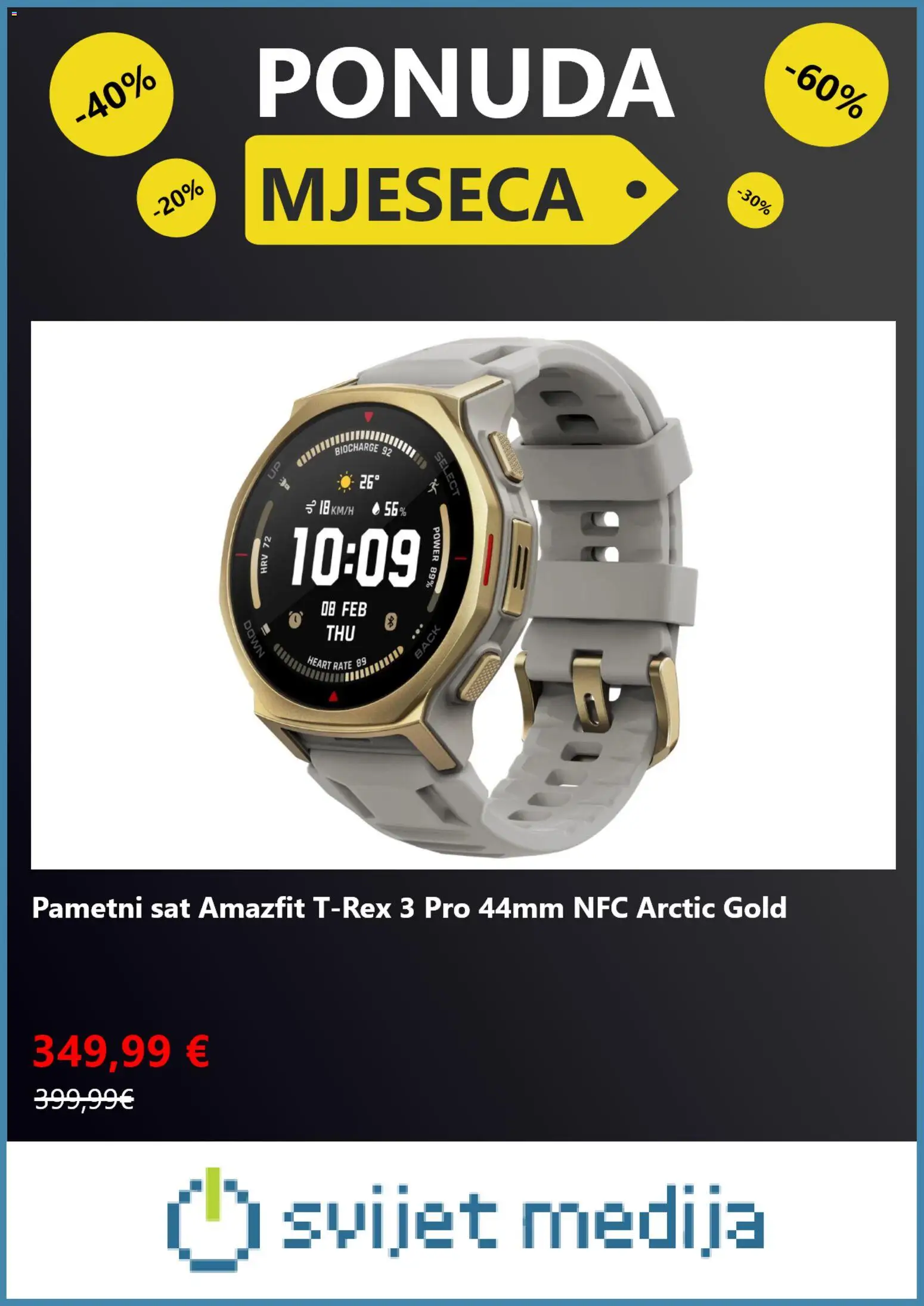 Svijet medija katalog | vrijedi od 04.05.2026 | Stranica: 7 | Proizvodi: Pametni sat, Sat