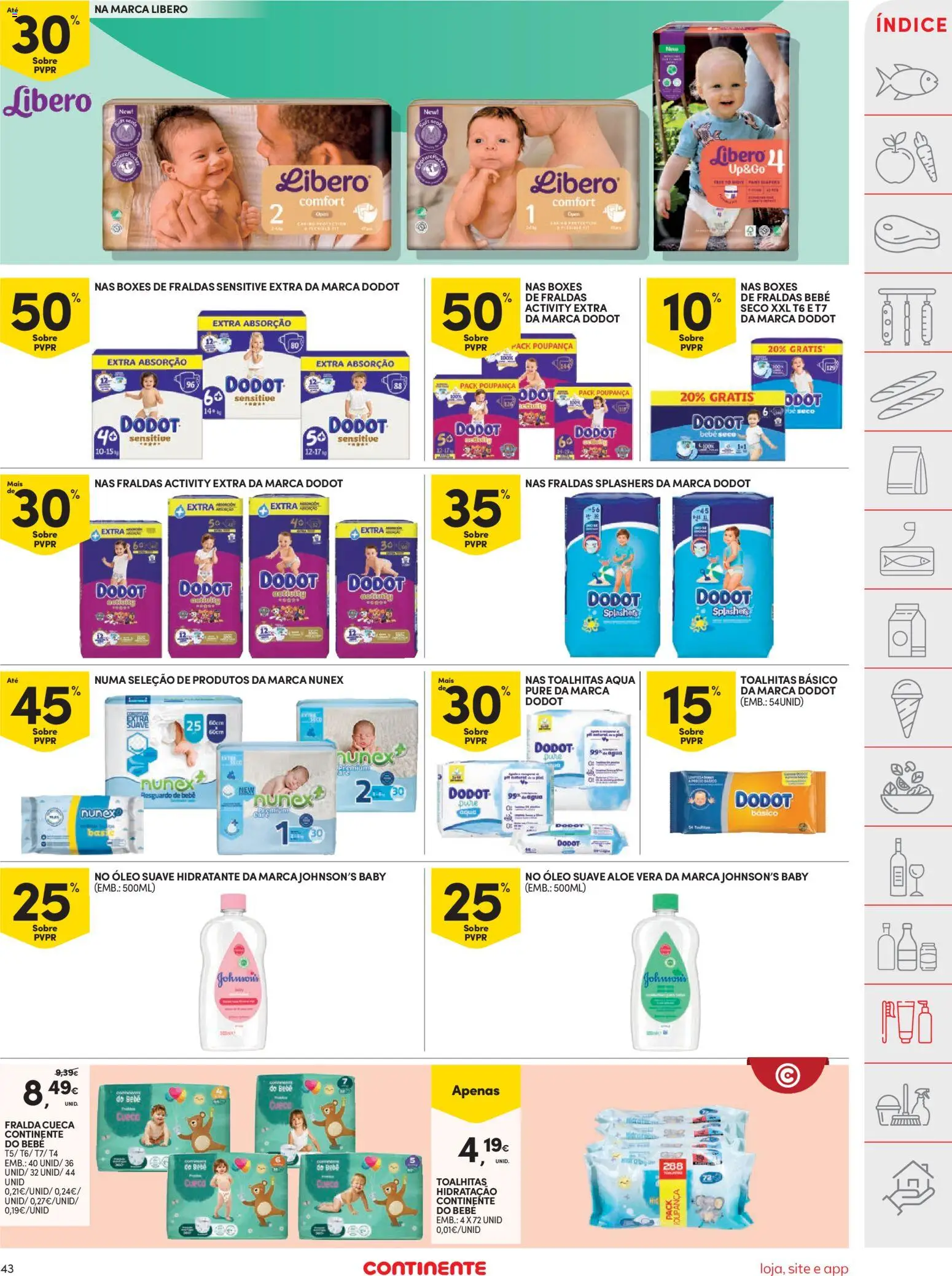 Continente folheto │ válido de 23/06/2026 | Página: 45 | Produtos: Fraldas, Óleo