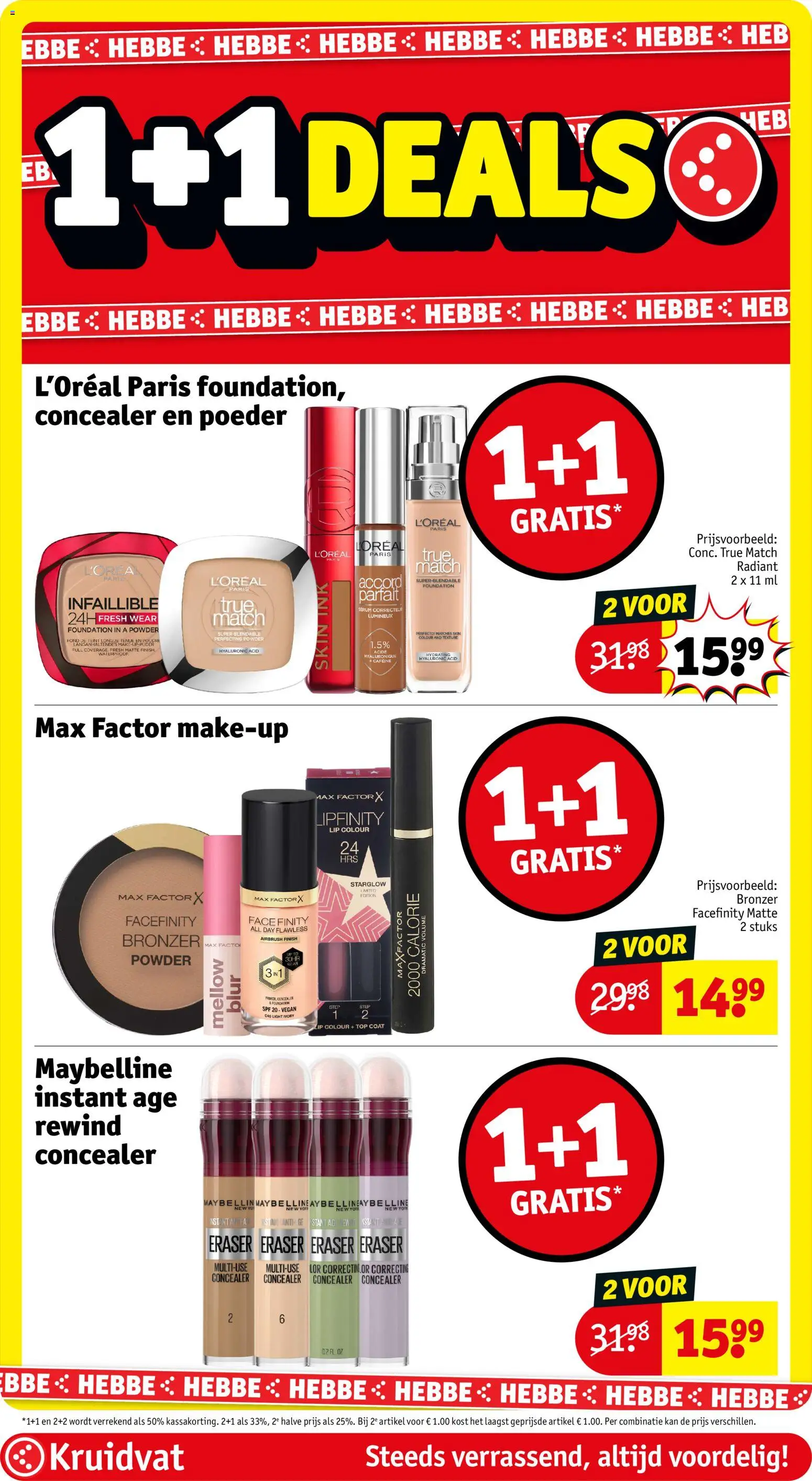 {H1} | Pagina: 3 | Producten: Foundation, Kan, Concealer, Bronzer