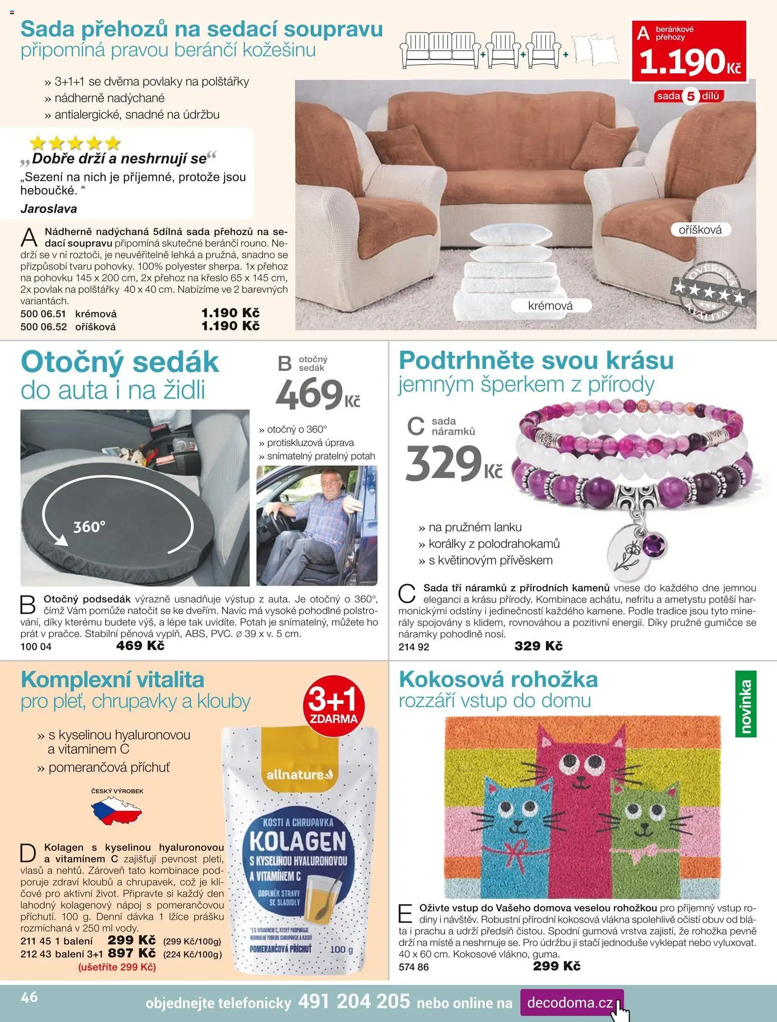 Decodoma katalog Podzim 2026 od 01.09.2026 | Strana: 46 | Produkty: Korálky, Přehoz, Obuv, Křeslo