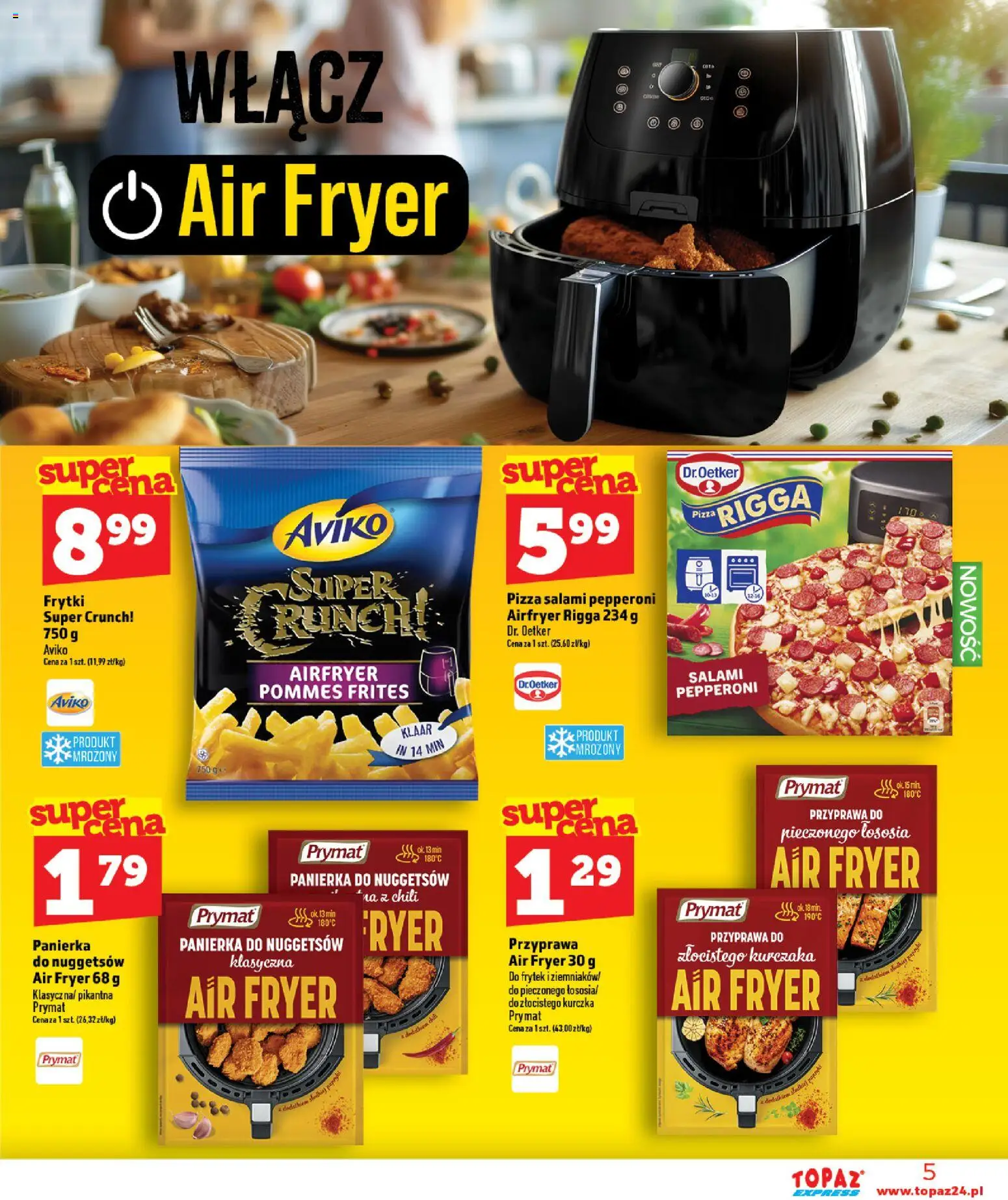 Topaz gazetka - Express od 25.06.2026 | Strona: 5 | Produkty: Chili, Salami pepperoni, Pizza, Frytki
