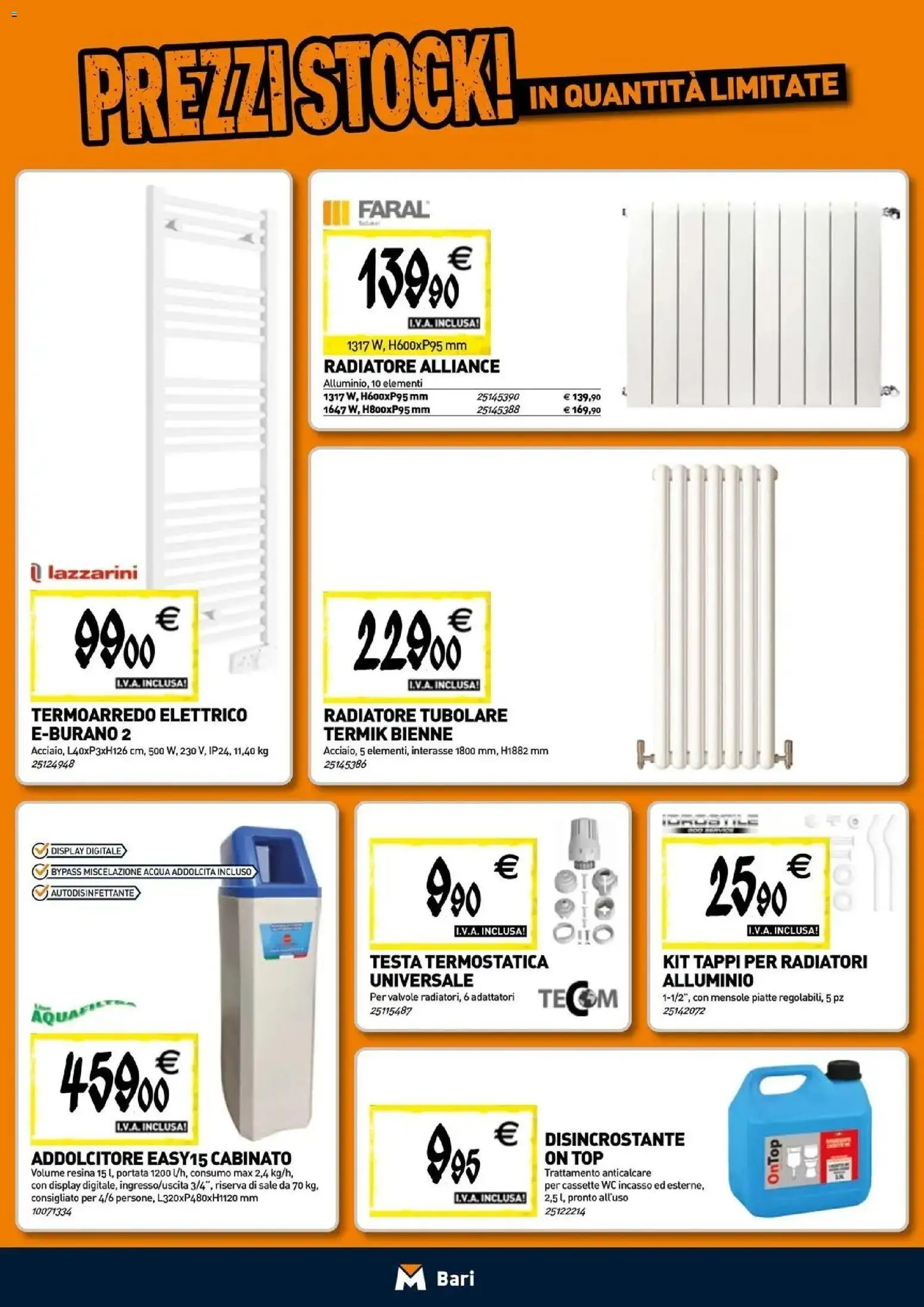 Nuovo TECNOMAT catalogo Bari dal 24/09/2026 > offerte anteprima 🛍️ | Pagina: 6 | Prodotti: Anticalcare, Acqua, Sale, Alluminio