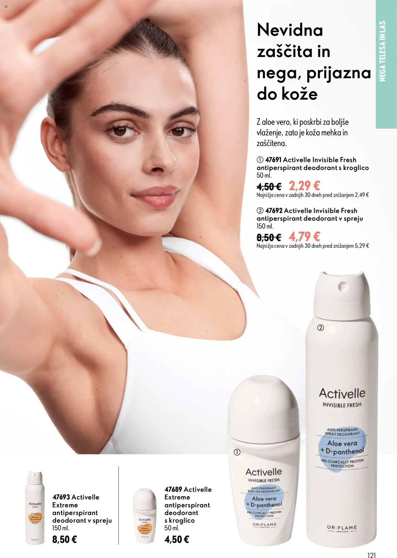 Novi Oriflame katalog ponudbe – veljaven od 16.09.2026 | Stran: 121 | Izdelki: Aloe Vera, Deodorant, Antiperspirant
