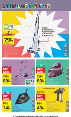 Carrefour - Prévisualisation de Carrefour L'été à la plage, la rentrée à la page valide à partir de 11/08/2026 | Page: 72 | Produits: Connecteur, Sac, Centrale vapeur, Bouteille