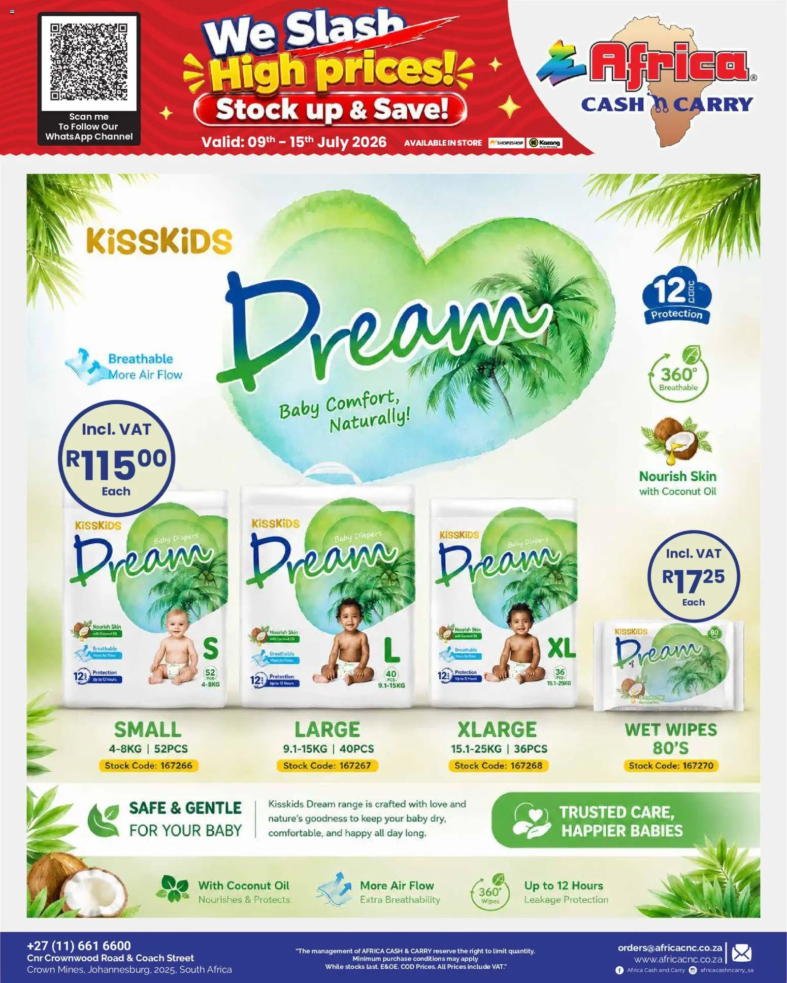 New Africa Cash & Carry catalogue – valid from 09/07/2026 | Page: 12 | Products: Oil, Stock