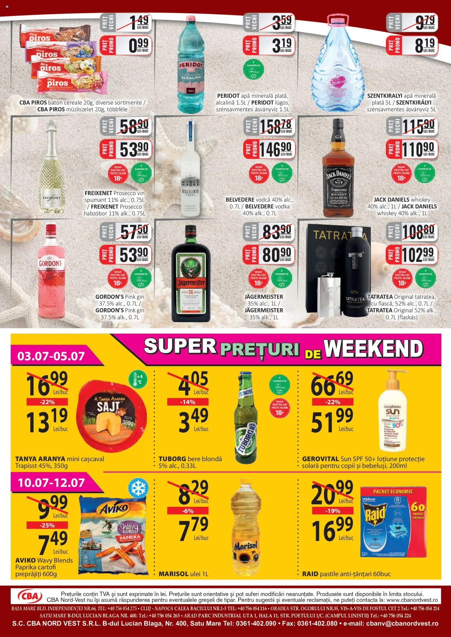 Noul catalog CBA – valabil de la 01.07.2026 | Pagină: 8 | Produse: Yazı tahtası kalemi, Cașcaval, Gin, Vodka
