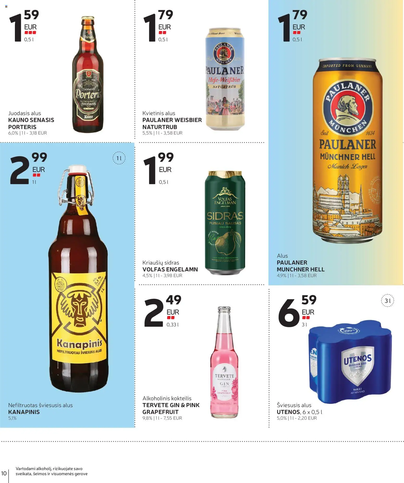 Rimi akcijos nuo 2026.10.06 | Puslapis: 10 | Prekių: Alus