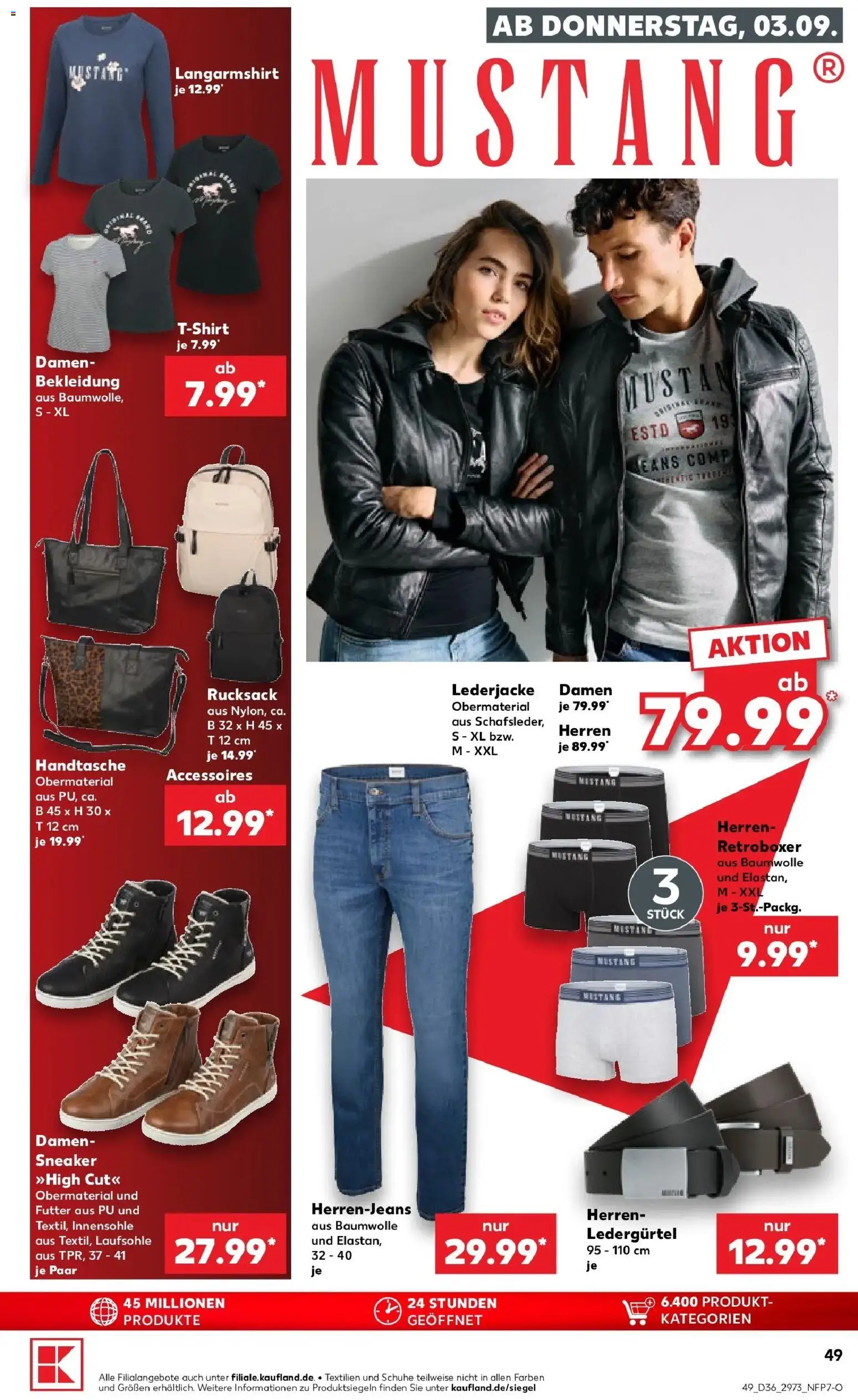 Prospekt Kaufland ab 31.08.2026 » Angebote Online zum Blättern | Seite: 66 | Produkte: Langarmshirt, Bekleidung, Handtasche, Rucksack