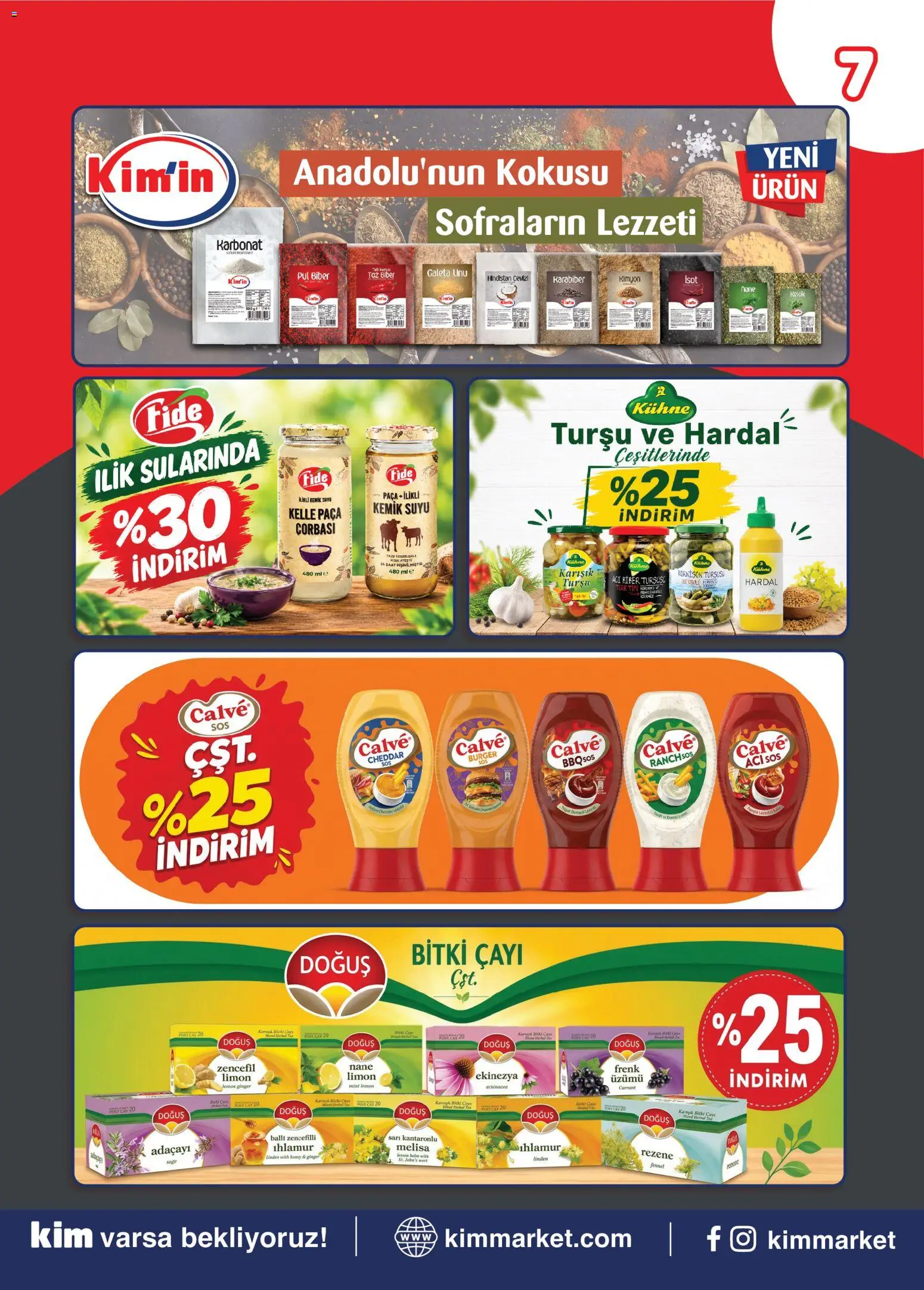 Kim Market Katalog - Marmara Insert - 19 Ekim 2026 tarihinden itibaren geçerlidir | Sayfa: 7 | Ürünler: Çay, Biber, Acı biber, Nane