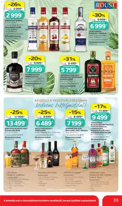 Auchan akciós újság - amely érvényes a következő dátumtól: 2026.07.02. | Oldal: 39 | Termékek: Jägermeister, Tiramisu, Ananászlé, Likőr