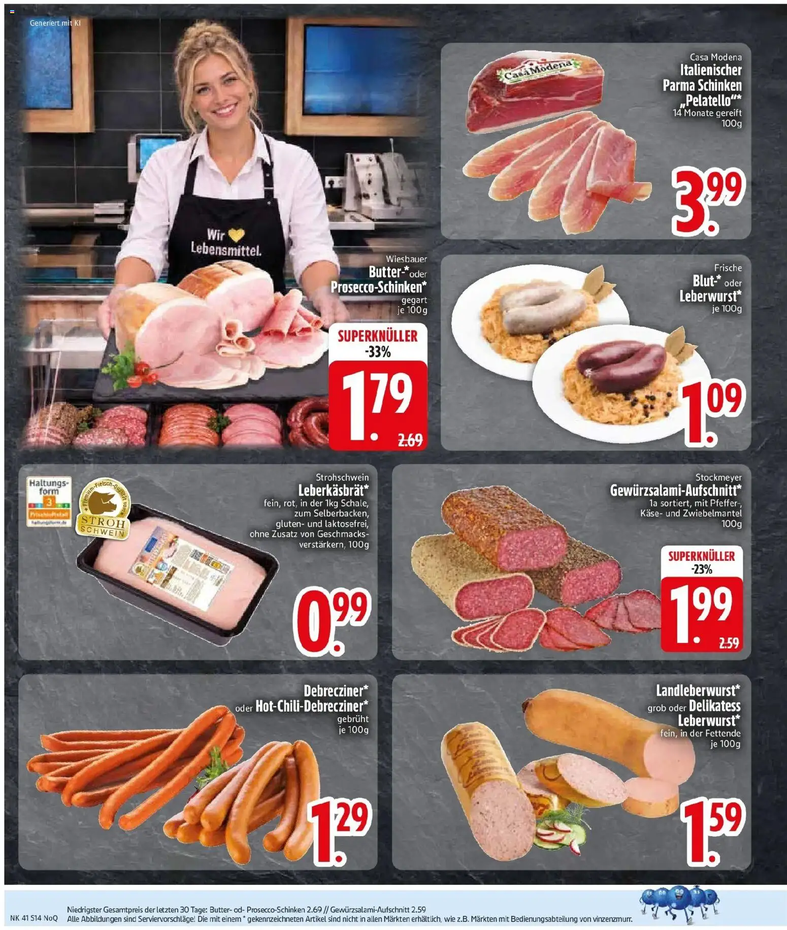 Edeka Prospekt Ingolstadt (ab 05.10.2026) » Angebote Online | Seite: 16 | Produkte: Butter, Käse, Pfeffer, Schinken