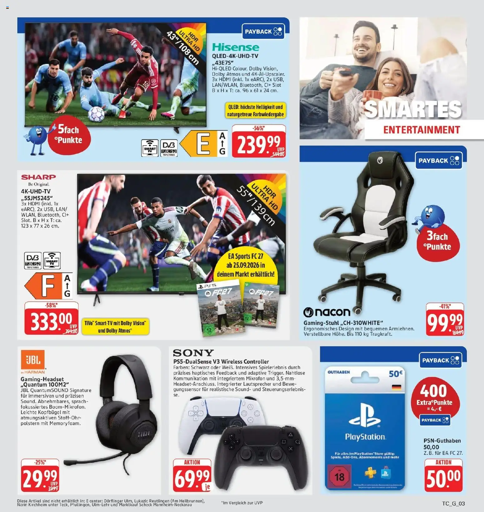 Edeka Prospekt Eislingen (ab 21.09.2026) » Angebote Online | Seite: 31 | Produkte: Mikrofon, Sony, Lautsprecher, Hisense