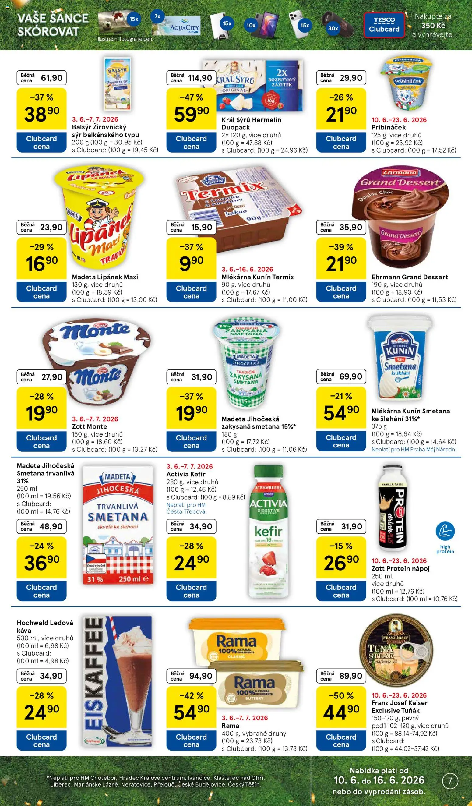 Tesco leták - Hypermarket od 10.06.2026 | Strana: 7 | Produkty: Ledová káva, Iced coffee, Smetana, Pribináček