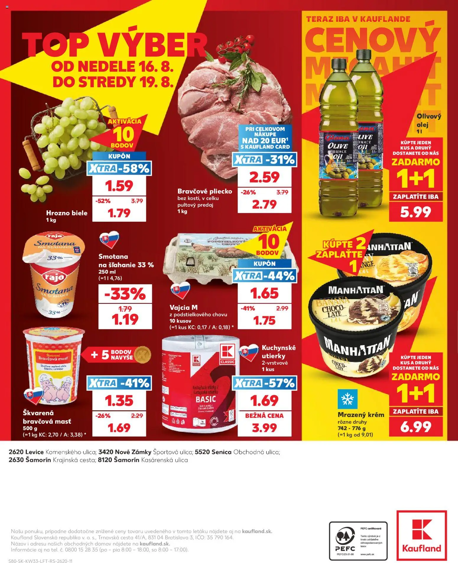 Kaufland SK akciós ujság - amely érvényes a következő dátumtól: 2026.08.13. | Oldal: 80 | Termékek: Krém, Tento, Só