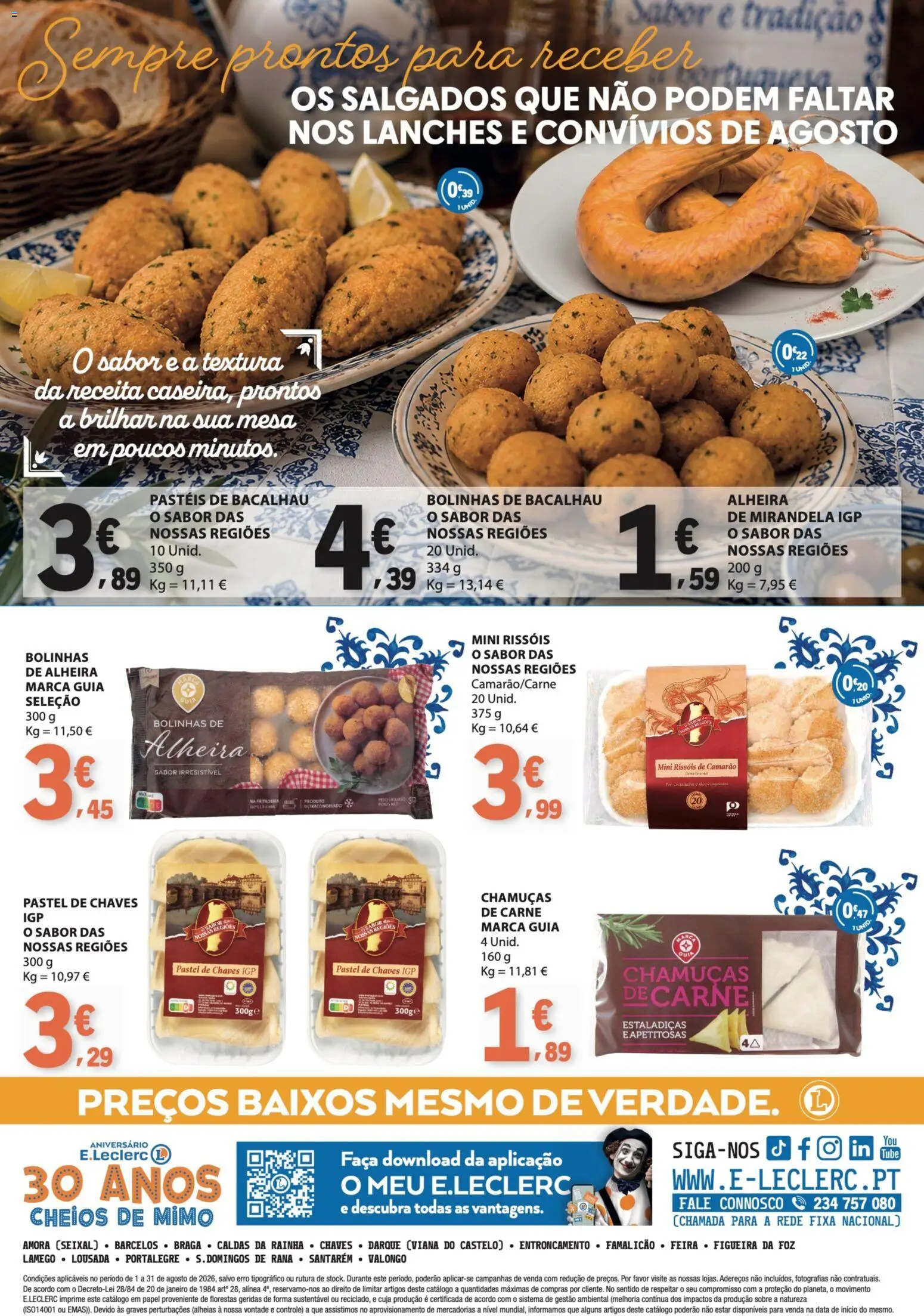 E.Leclerc - Folheto da Nossa Marca │ válido de 01/08/2026 | Página: 8 | Produtos: Faca, Bacalhau, Mesa, Carne