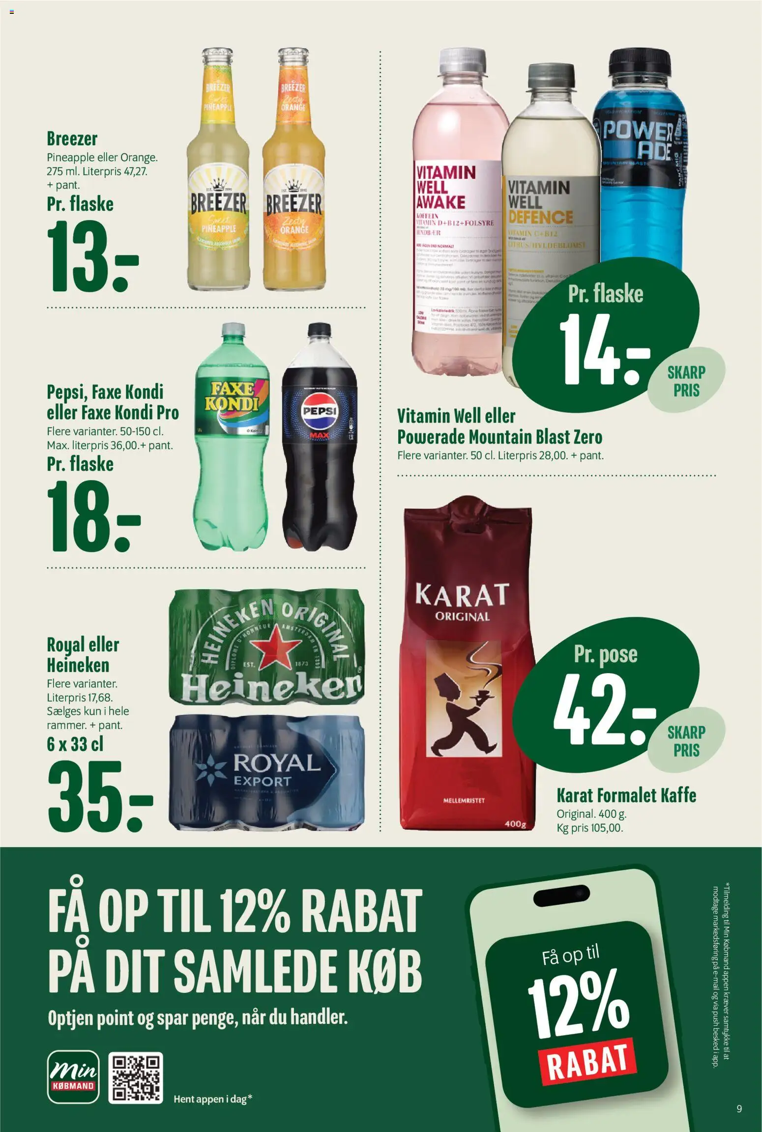 Min Købmand tilbudsavis – gyldig fra 07/08/2026 | Side: 10 | Produkter: Kaffe, Faxe Kondi, Pepsi