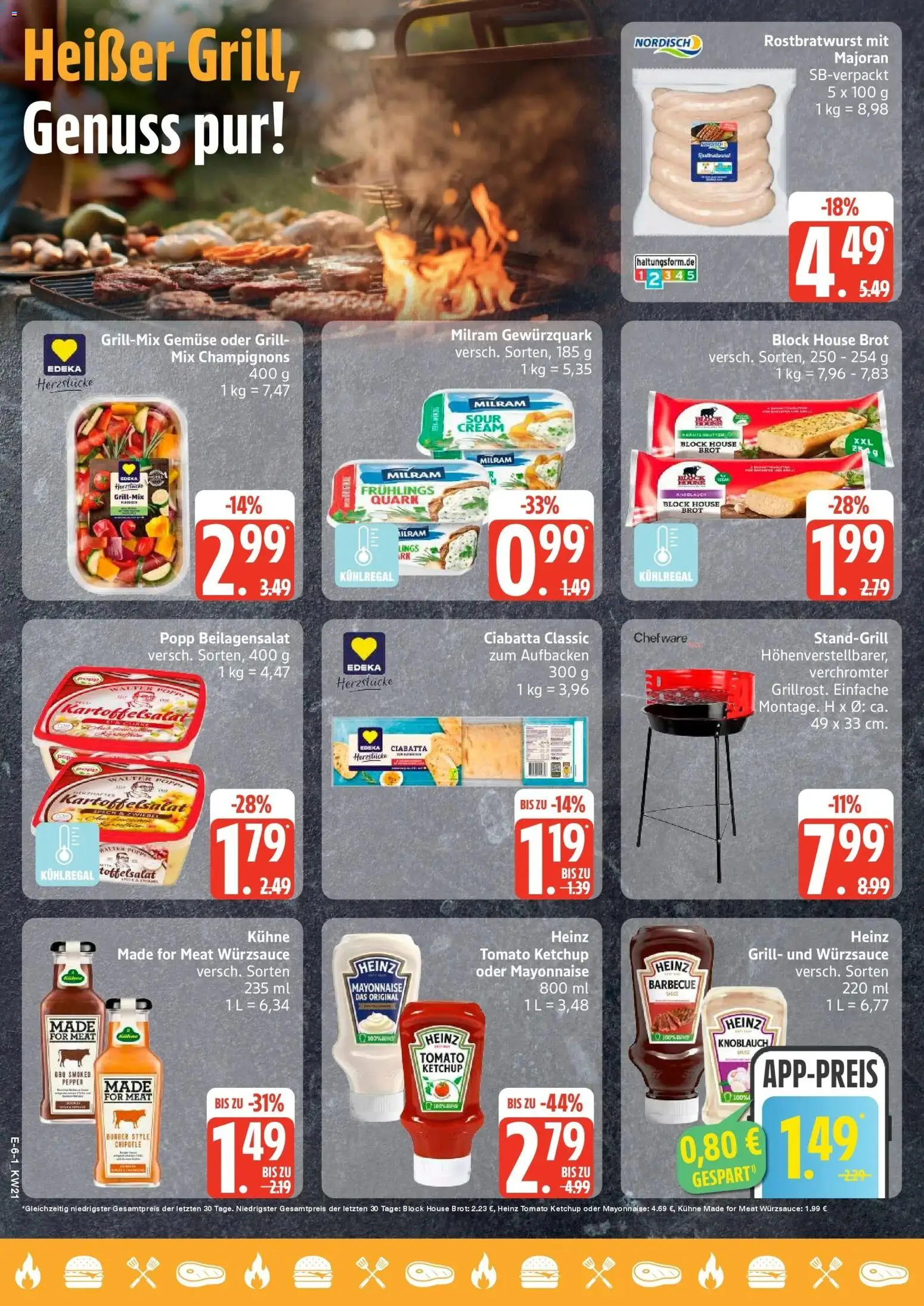 Edeka Prospekt Hamburg – gültig ab 18.05.2026 | Seite: 6 | Produkte: Quark, Gemüse, Knoblauch, Brot