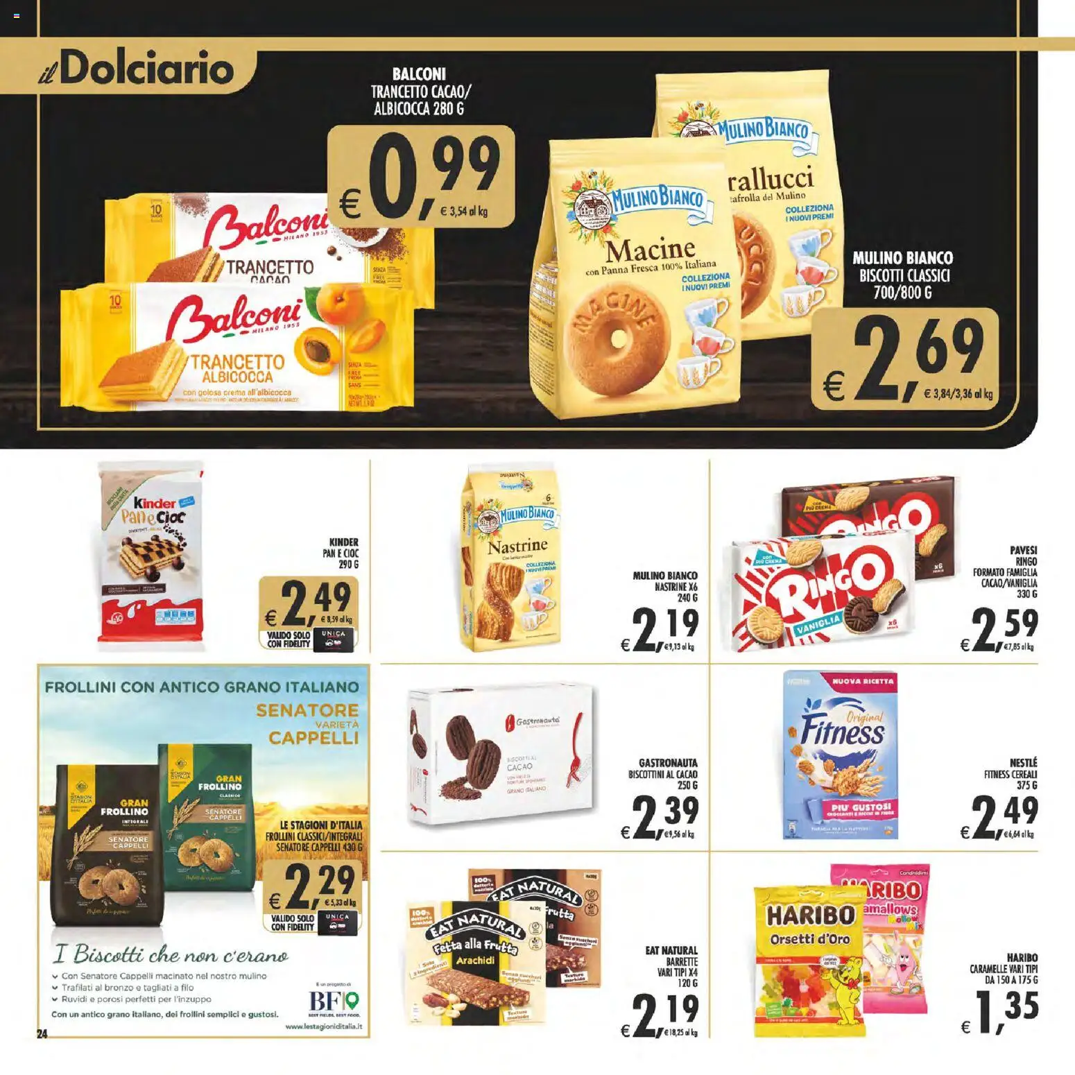Volantino Decò del 28.04.2026 | Pagina: 24 | Prodotti: Crema, Caramelle, Frutta, Frollini
