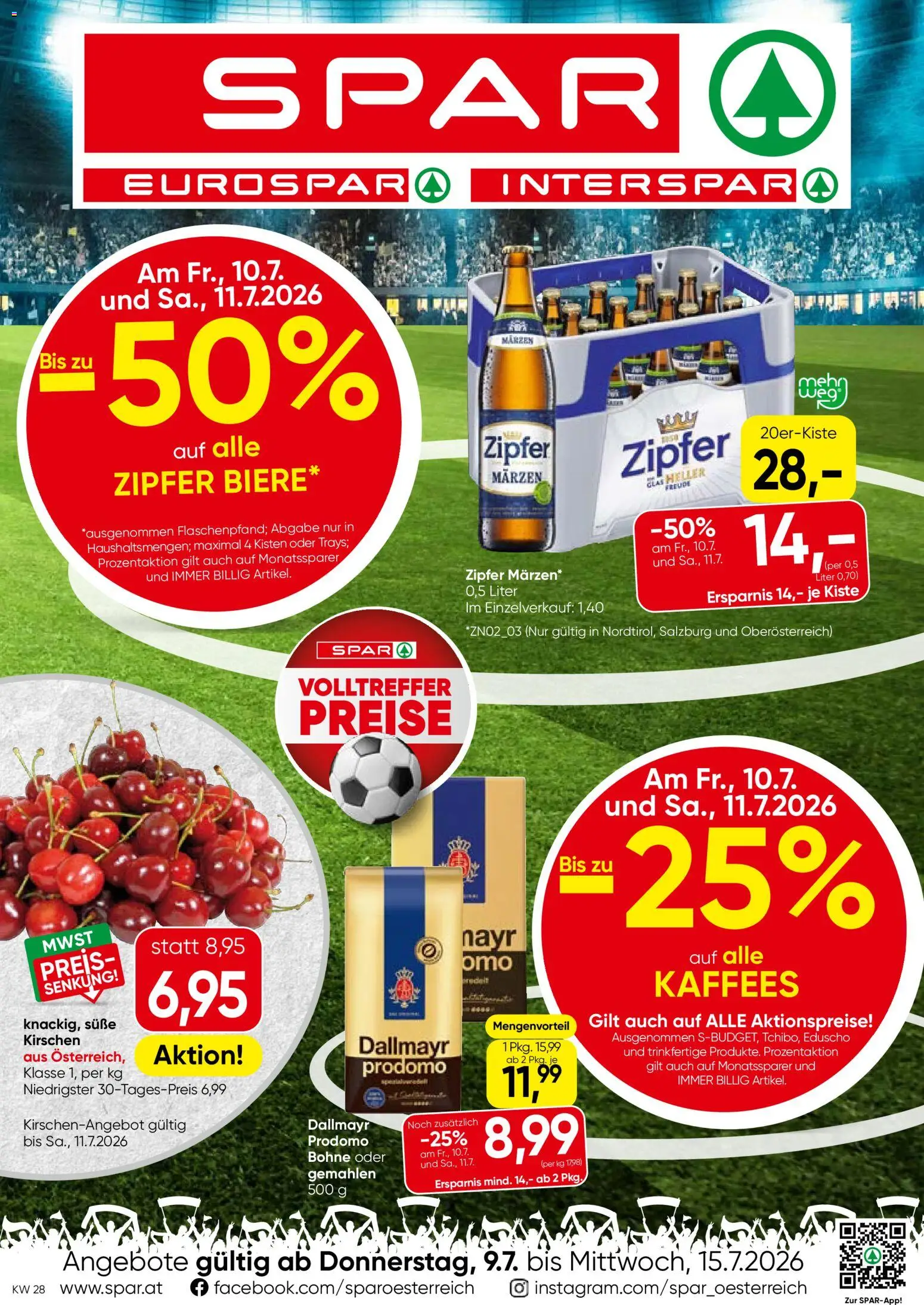 Spar Flugblatt - Oberösterreich gültig ab 09.07.2026 | Seite: 1