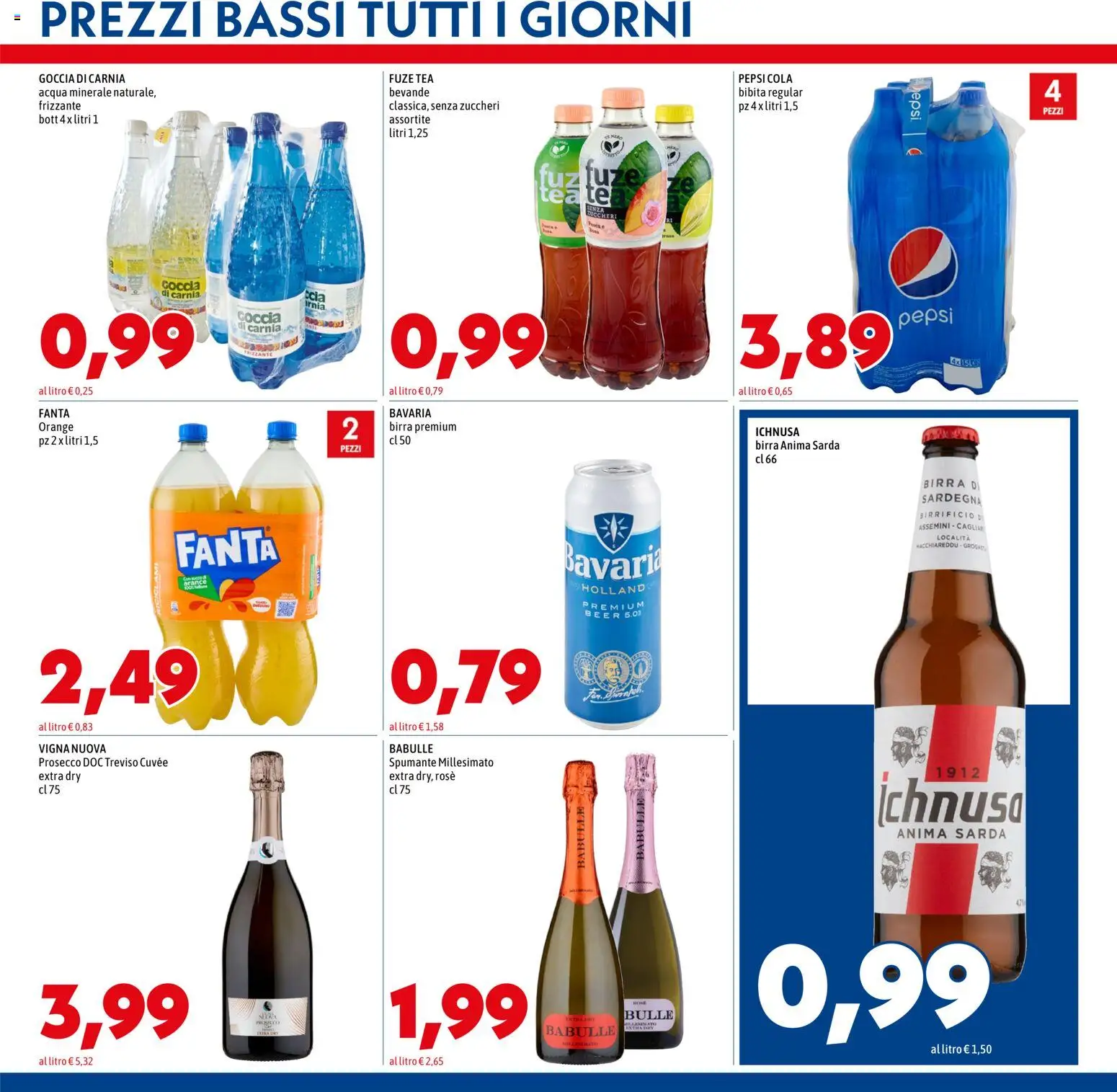 Volantino Mega del 03/09/2026 | Pagina: 11 | Prodotti: Prosecco, Acqua, Spumante, Pepsi