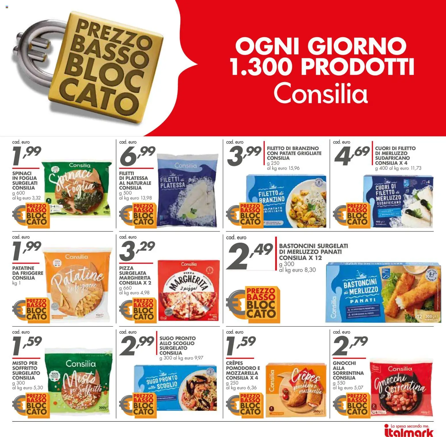 Volantino Italmark del 07/10/2026 | Pagina: 29 | Prodotti: Merluzzo, Patatine, Basso, Gnocchi