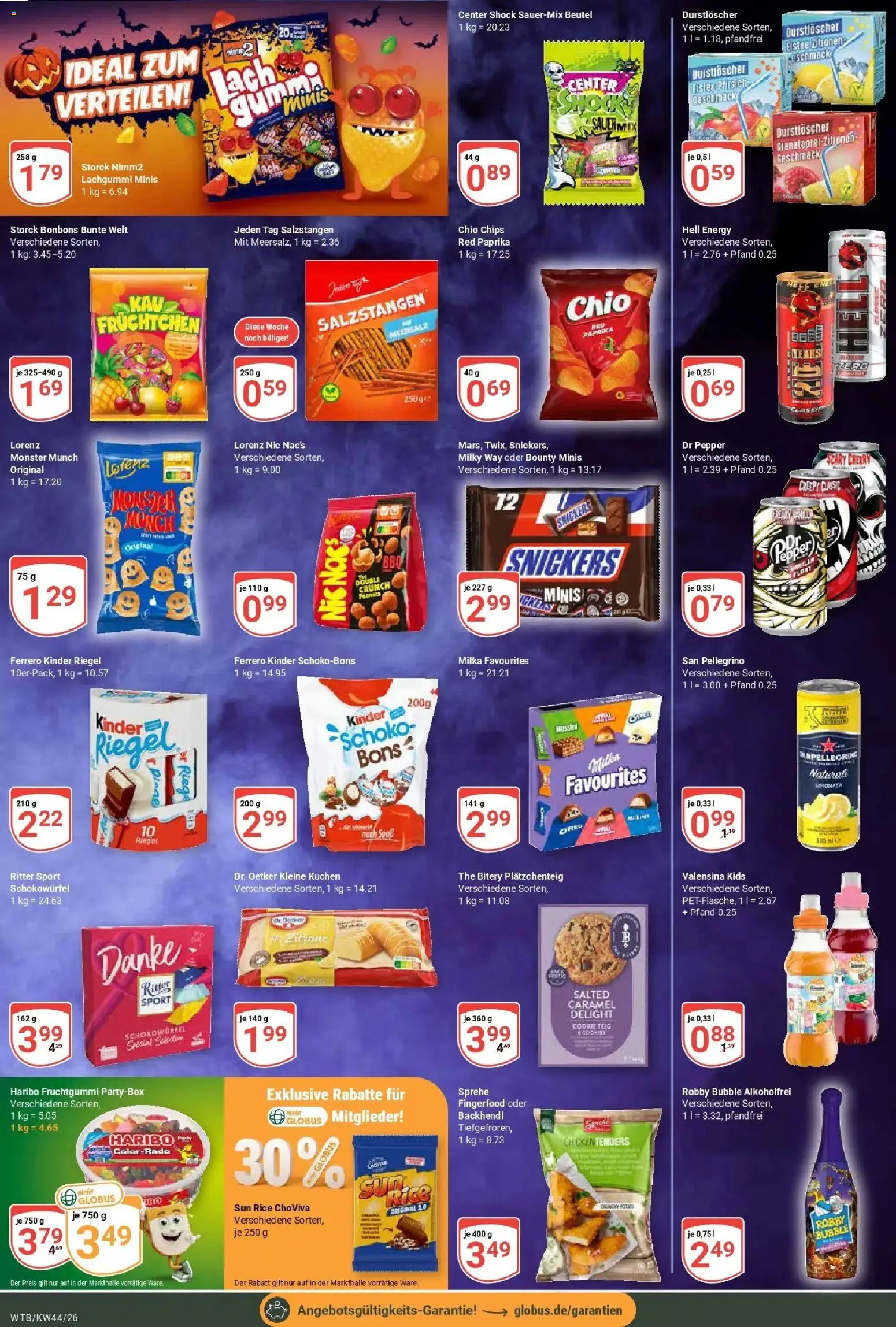 Globus Prospekt Wächtersbach (ab 26.10.2026) » Angebote online | Seite: 17 | Produkte: Durstloscher, Energy, Paprika, Zitronen